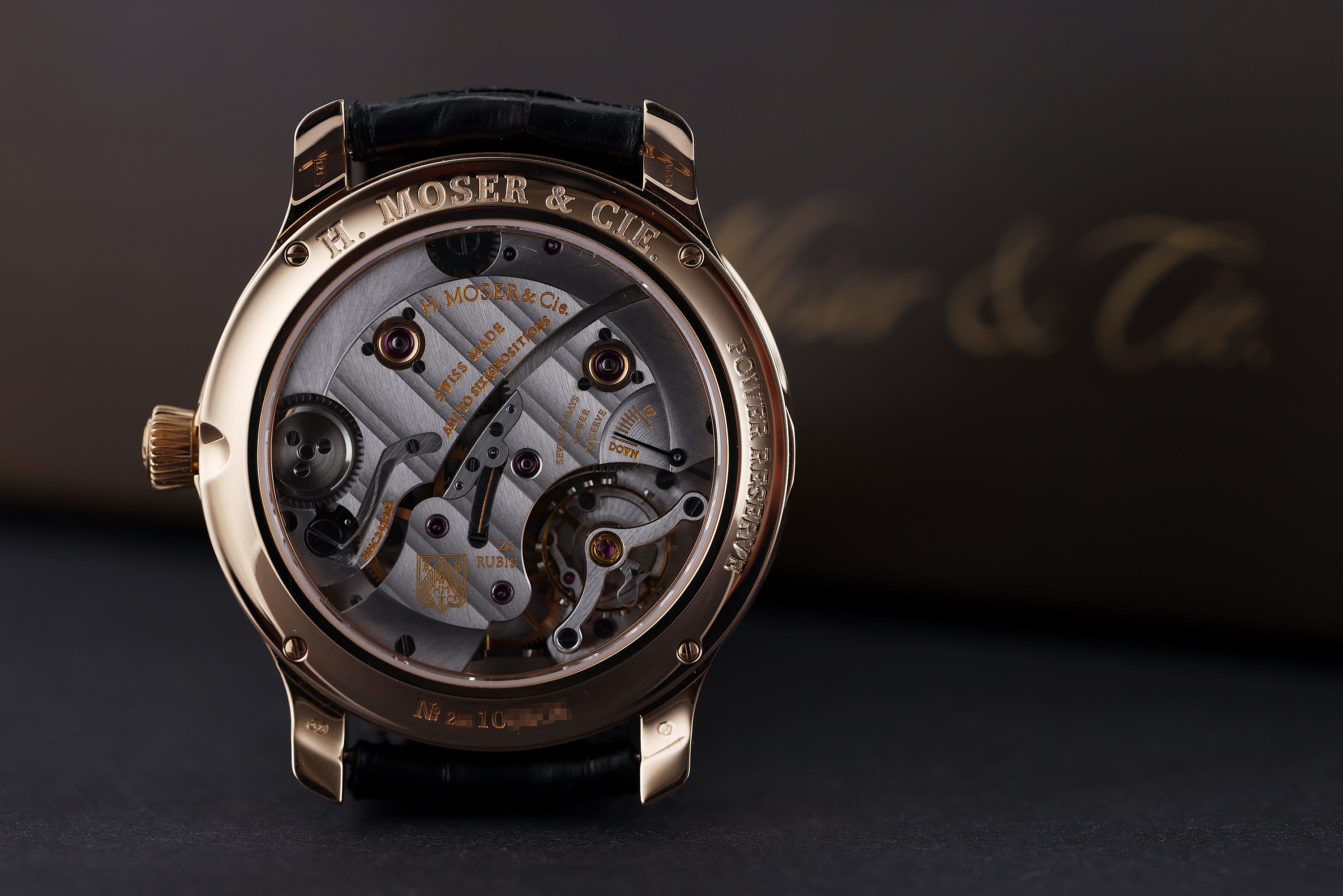 H. Moser & Cie Endeavour | REF. 1343-0102 | Black Dial | 40.9mm | 18k Rose Gold | Box & Papers | 2015