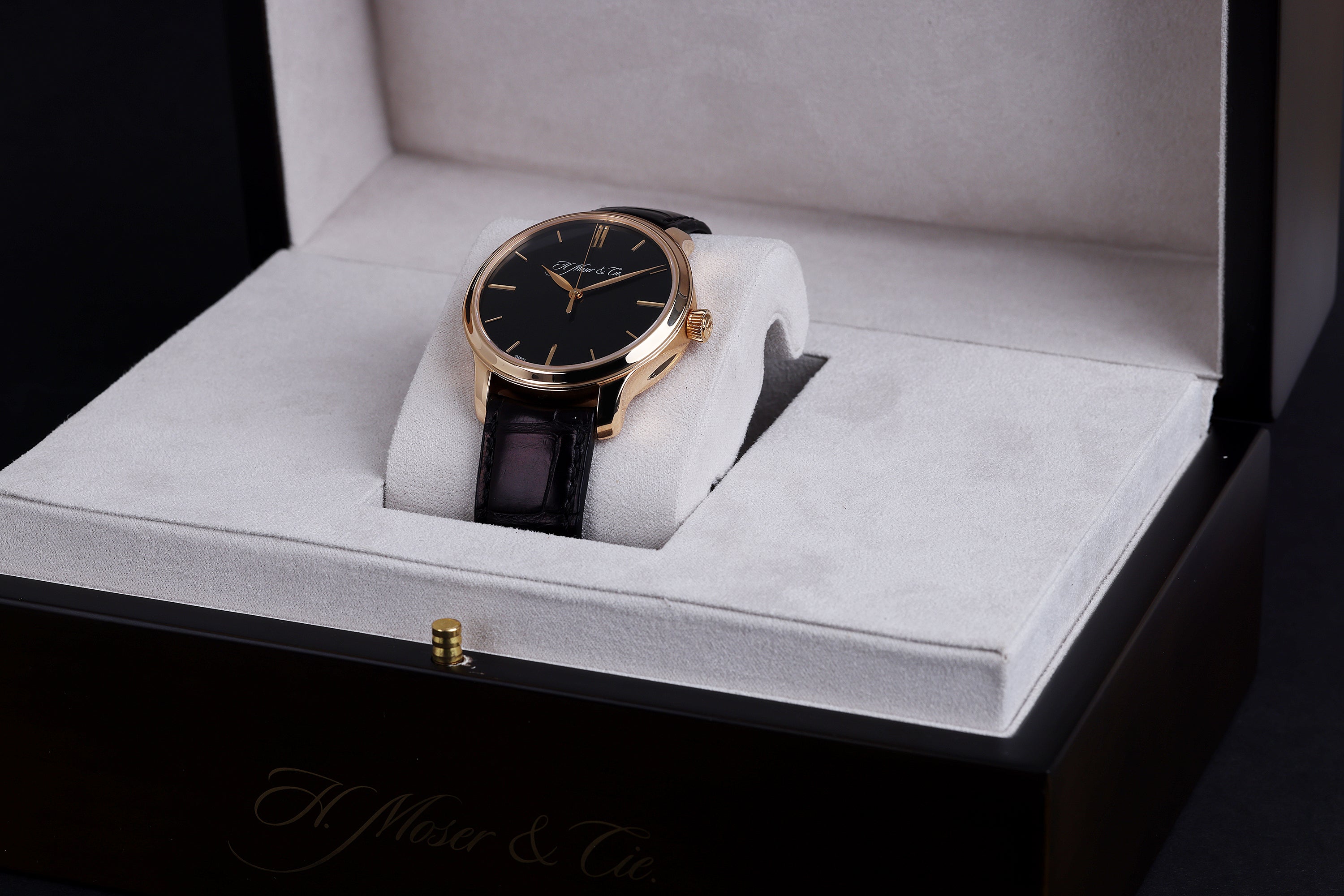H. Moser & Cie Endeavour | REF. 1343-0102 | Black Dial | 40.9mm | 18k Rose Gold | Box & Papers | 2015