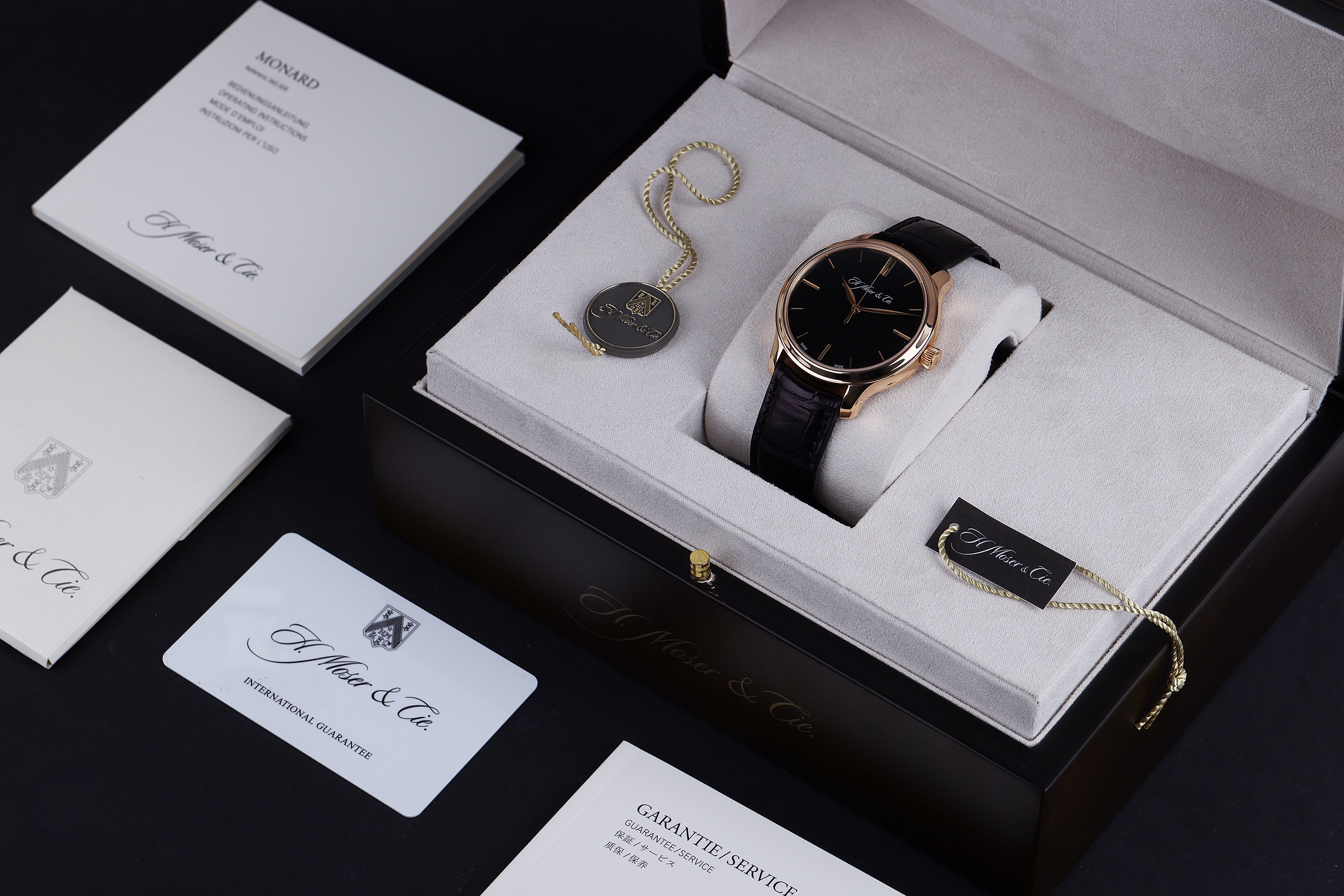H. Moser & Cie Endeavour | REF. 1343-0102 | Black Dial | 40.9mm | 18k Rose Gold | Box & Papers | 2015