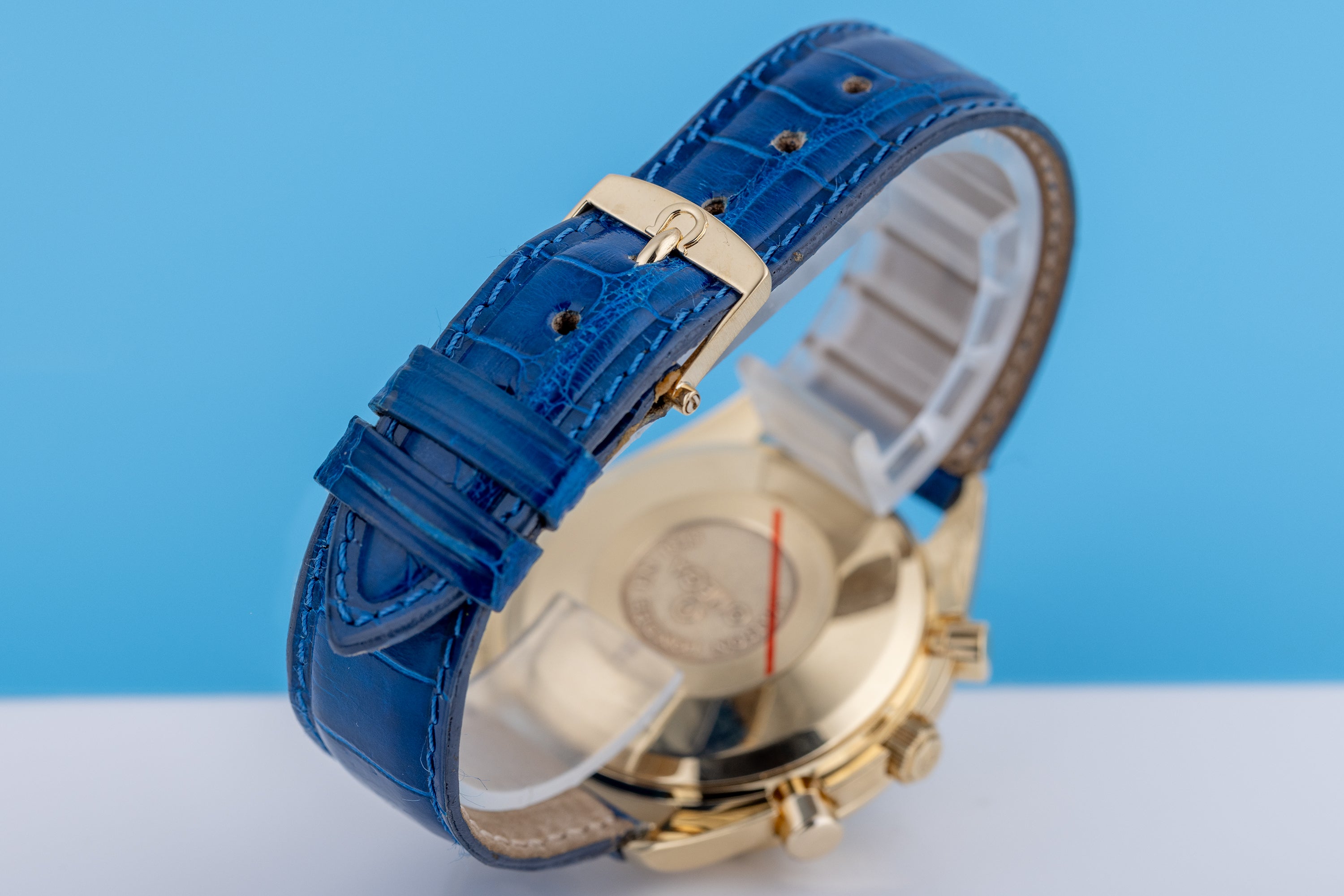 Omega Speedmaster Triple Date Moonphase | REF. 175.0034 | 18k Yellow Gold | White Dial | Circa 1990's