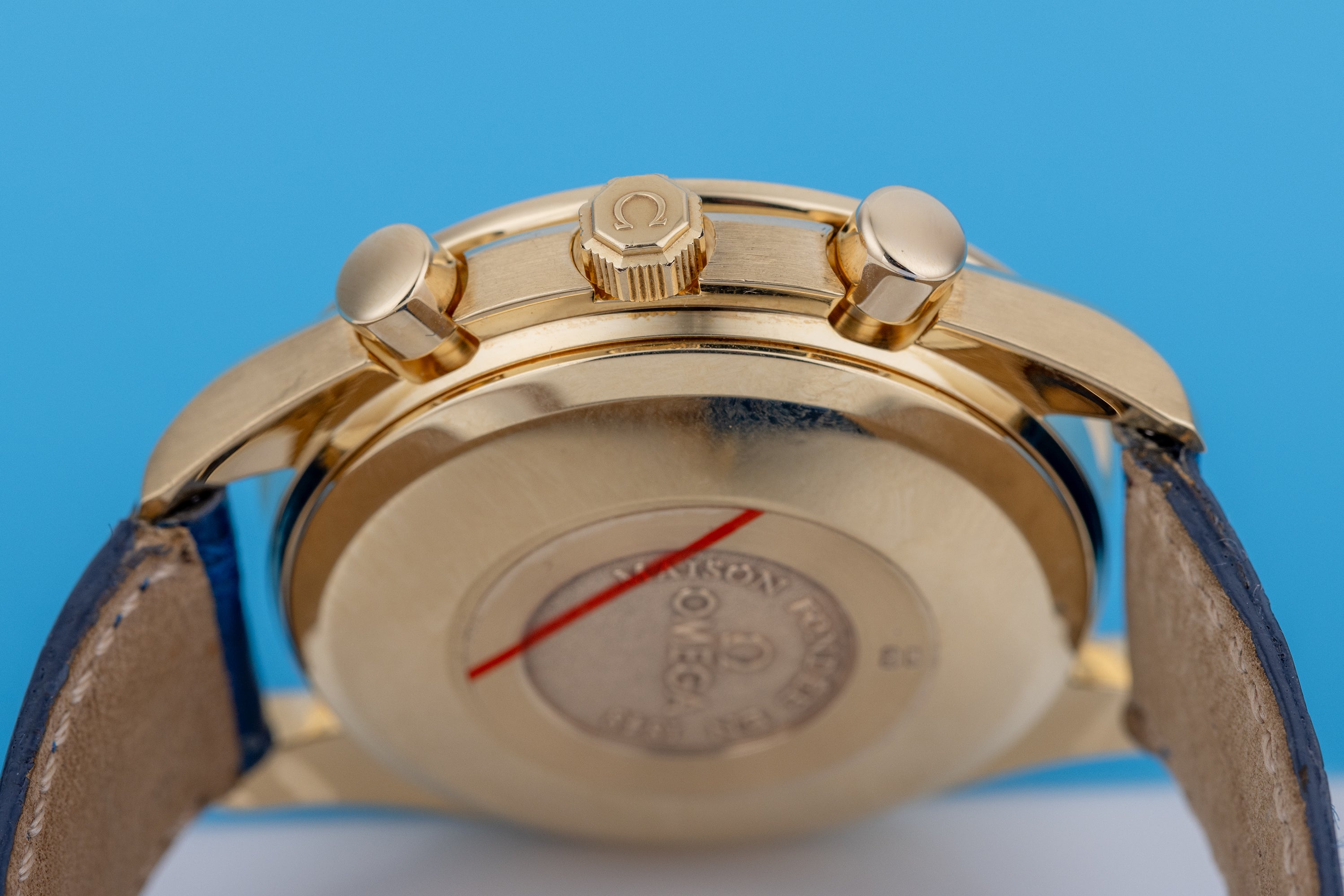 Omega Speedmaster Triple Date Moonphase | REF. 175.0034 | 18k Yellow Gold | White Dial | Circa 1990's