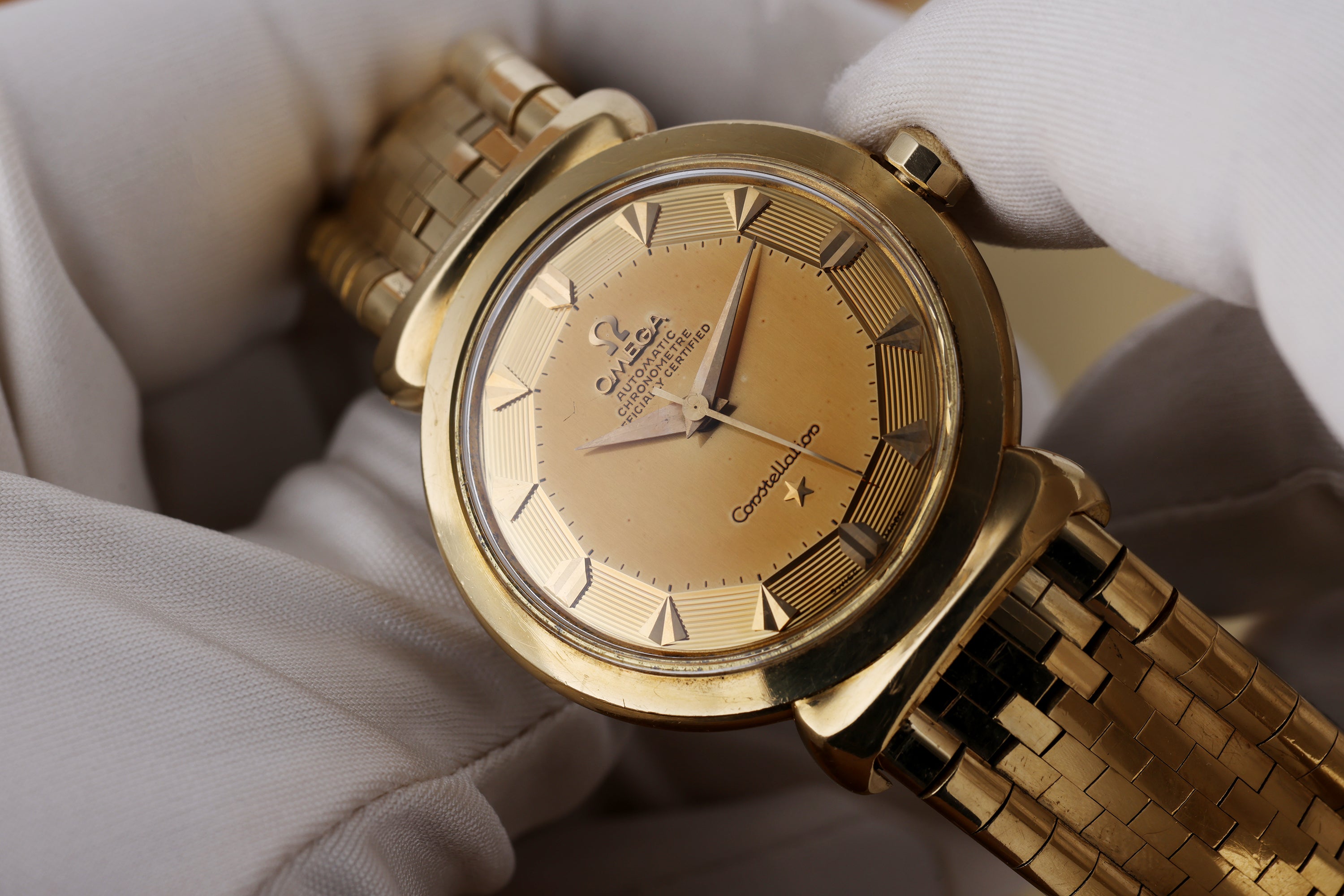 Omega Constellation Grand Luxe | REF. OT 2930 | Automatic | Tropical Dial | 18k Yellow Gold | 35mm