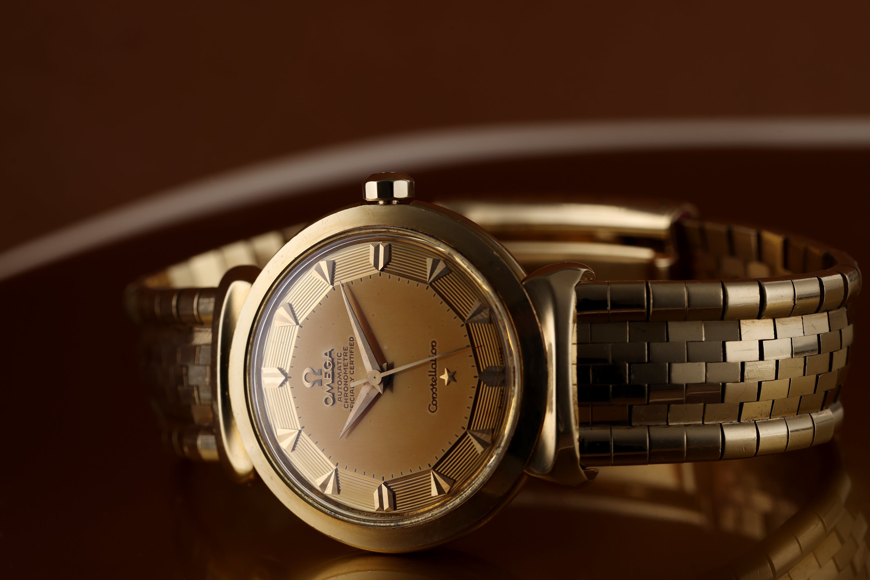 Omega Constellation Grand Luxe | REF. OT 2930 | Automatic | Tropical Dial | 18k Yellow Gold | 35mm