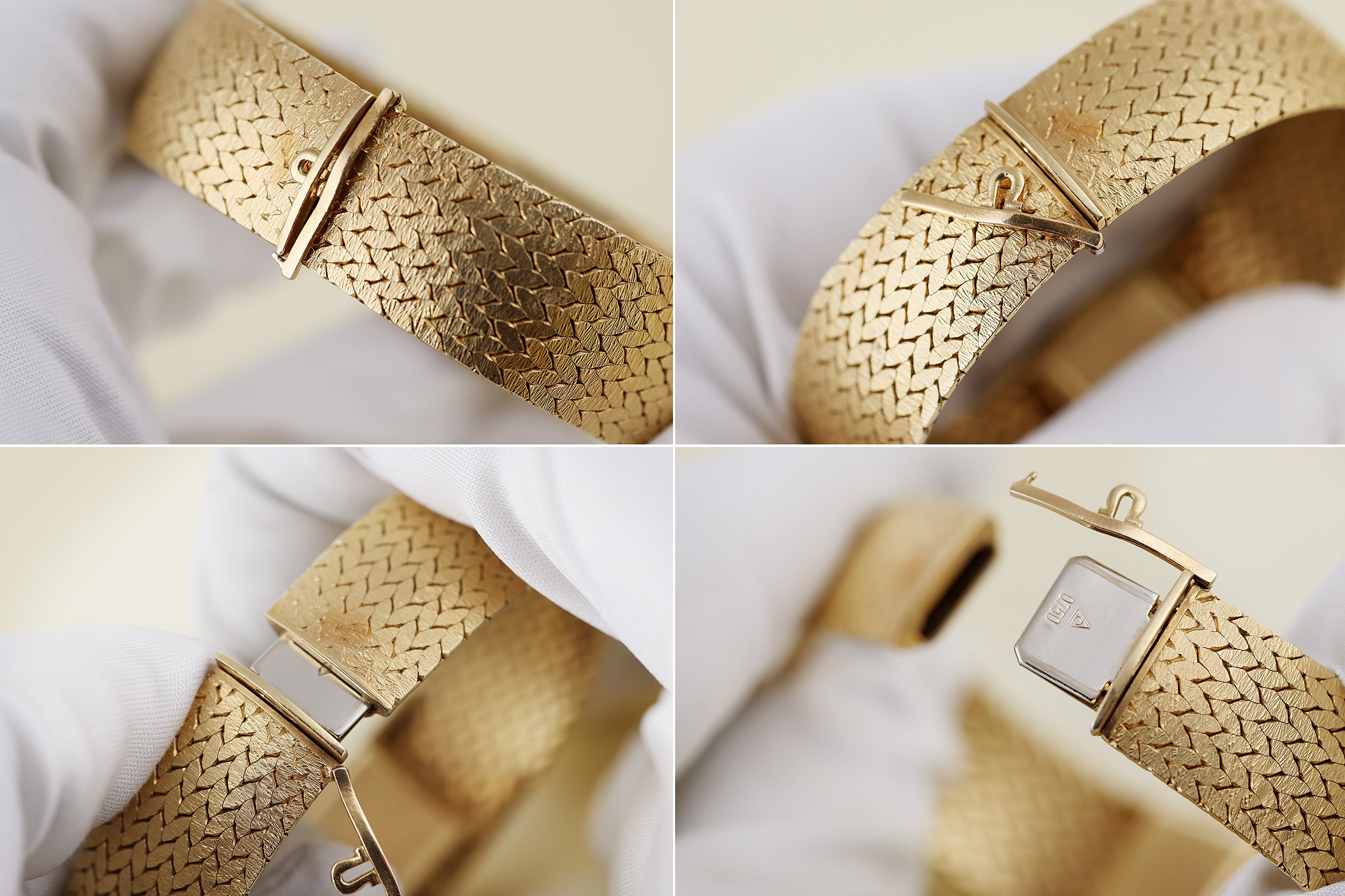 Omega 'Secret' Vintage Watch with Concealed Gold Dial | Bracelet Watch | 18k Yellow Gold | 18mm | 1960's