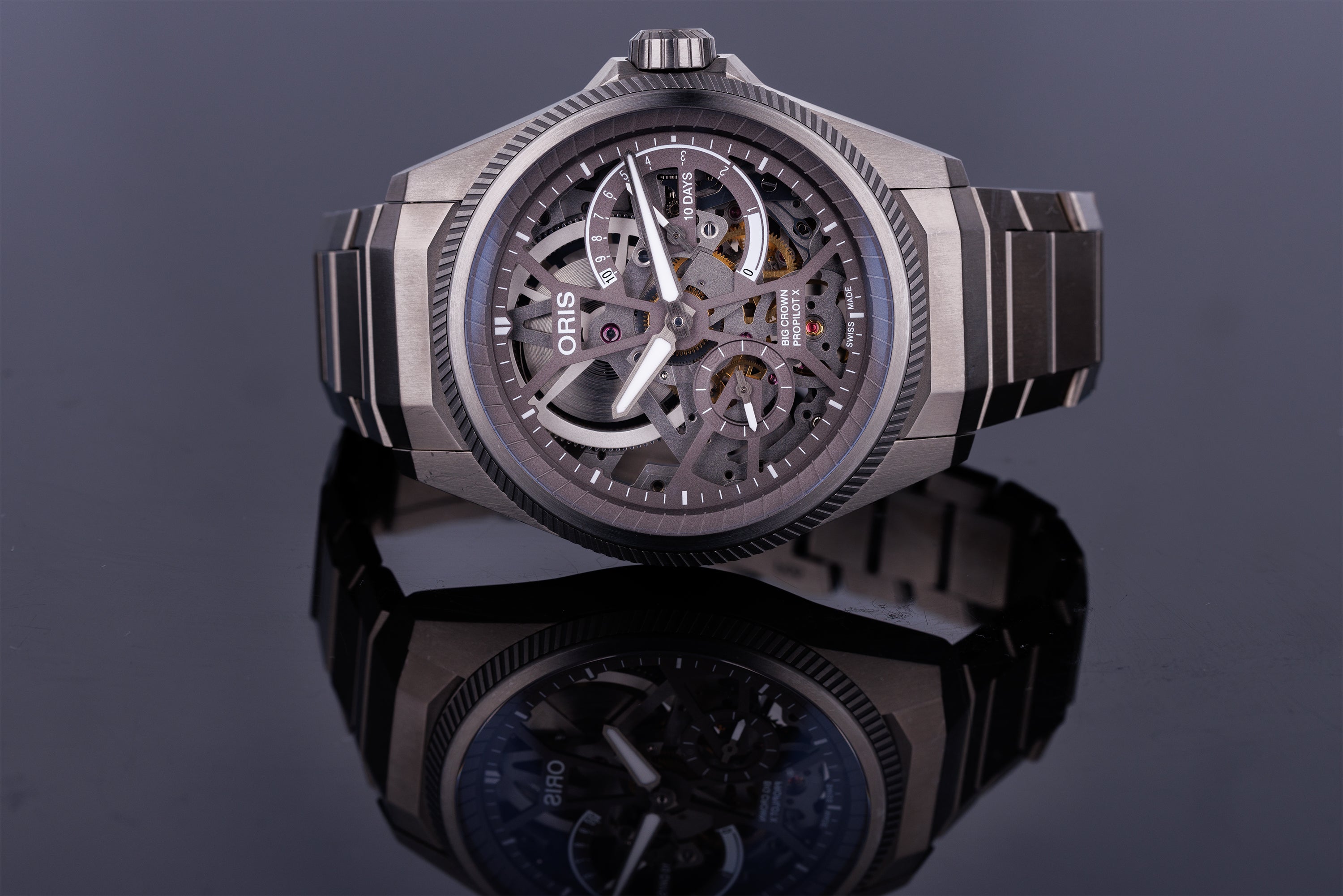 Oris ProPilot X Calibre 115 | REF. 01 115 7759 7153-Set7 22 01TLC | Titanium | 10-Day Power Reserve | Manual Wind | 44mm | Box & Papers | 2026