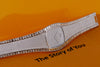 Unworn Vintage & Rare Piaget | Pavé Diamond Dial | 18k White Gold | Circa 1970's | 36mm | Emerald Cut Diamond Bracelet