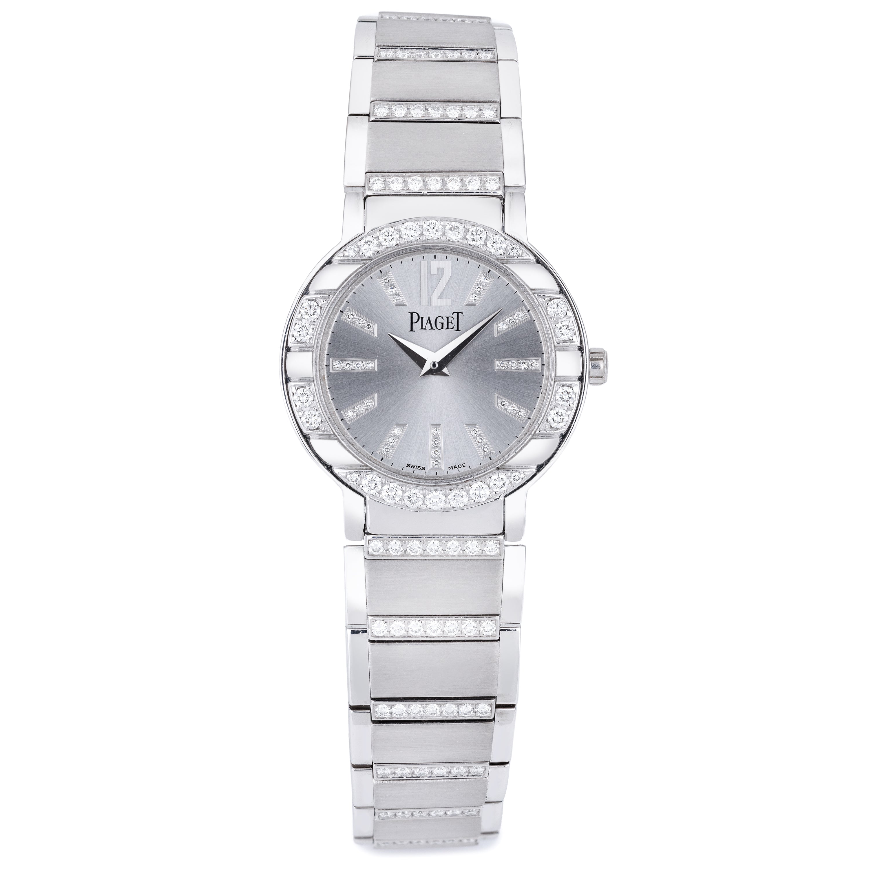 Piaget Polo Ladies Wristwatch | REF. 27501 | 18k White Gold | Diamond Dial, Bezel and Bracelet