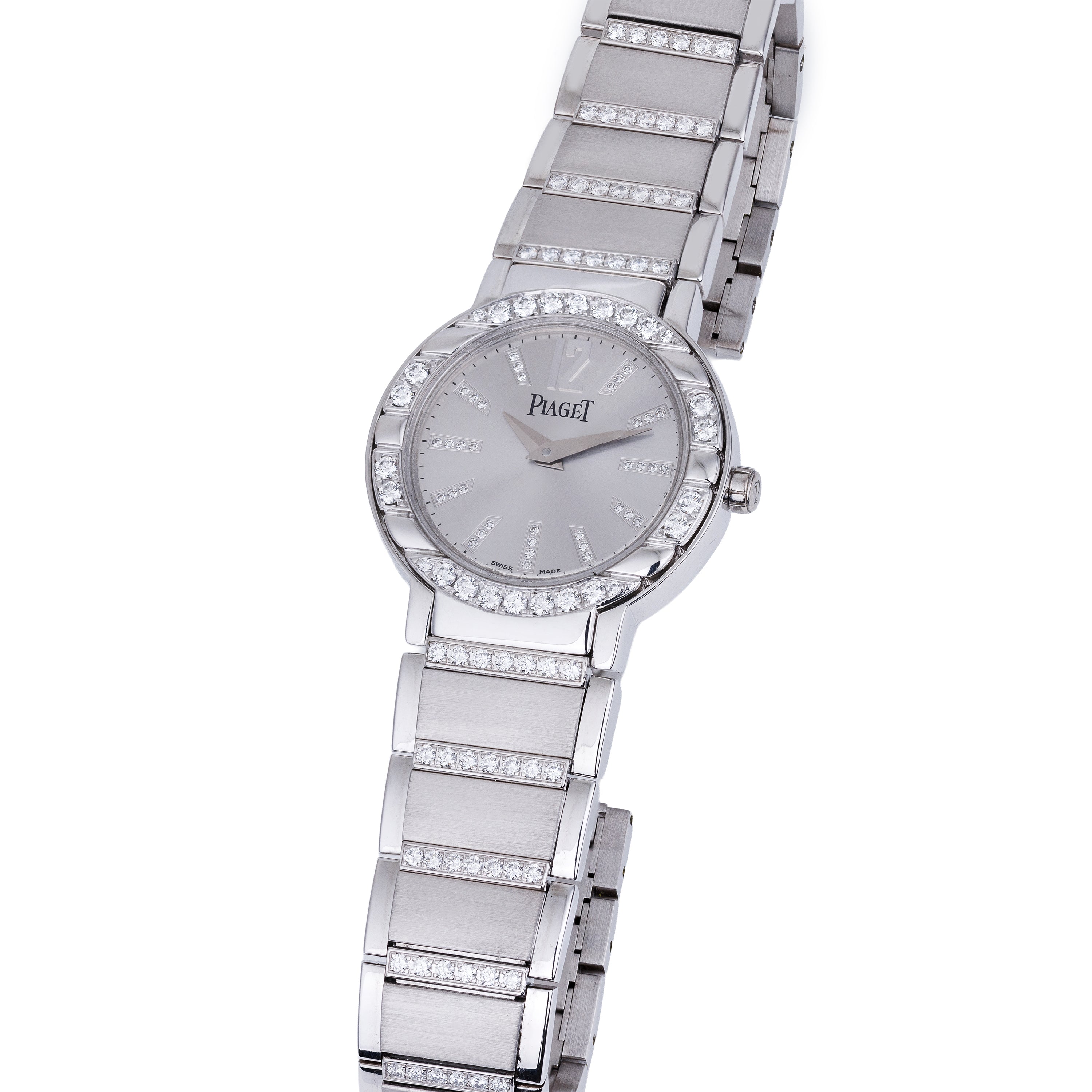 Piaget Polo Ladies Wristwatch | REF. 27501 | 18k White Gold | Diamond Dial, Bezel and Bracelet