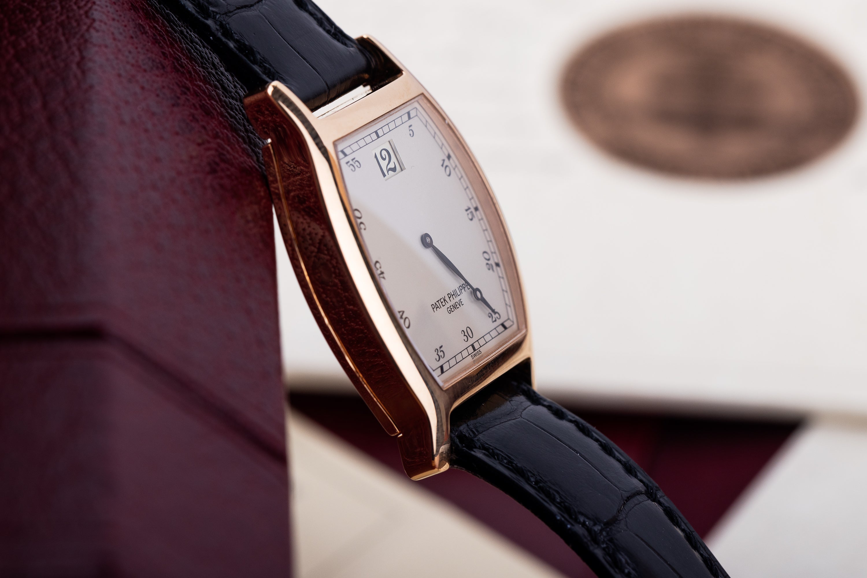 Patek Philippe Jump Hour | Limited Edition 150th Anniversary | REF. 3969R | 18k Rose Gold | Box & Papers | 1989 | Tonneau-Shaped Case