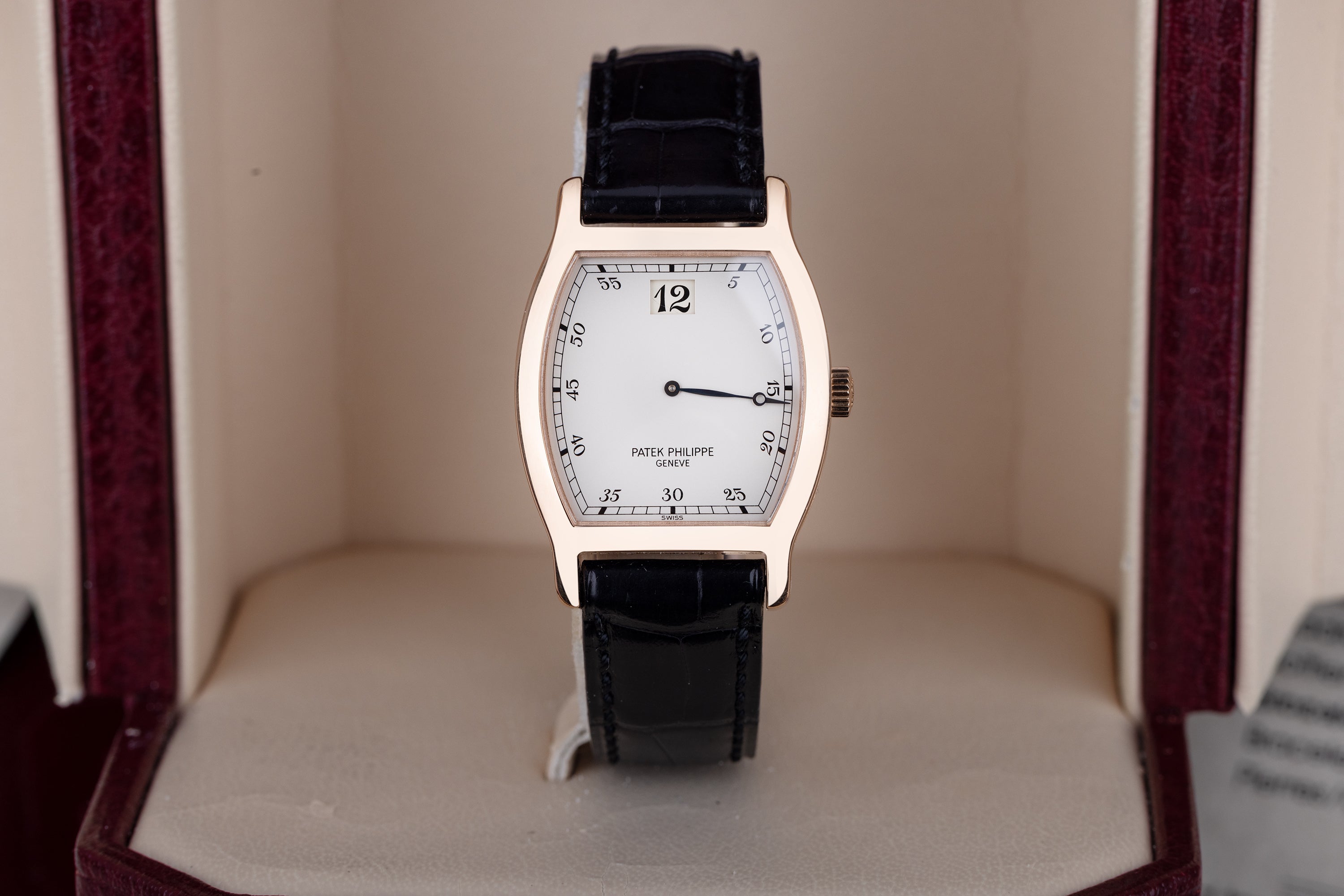 Patek Philippe Jump Hour | Limited Edition 150th Anniversary | REF. 3969R | 18k Rose Gold | Box & Papers | 1989 | Tonneau-Shaped Case