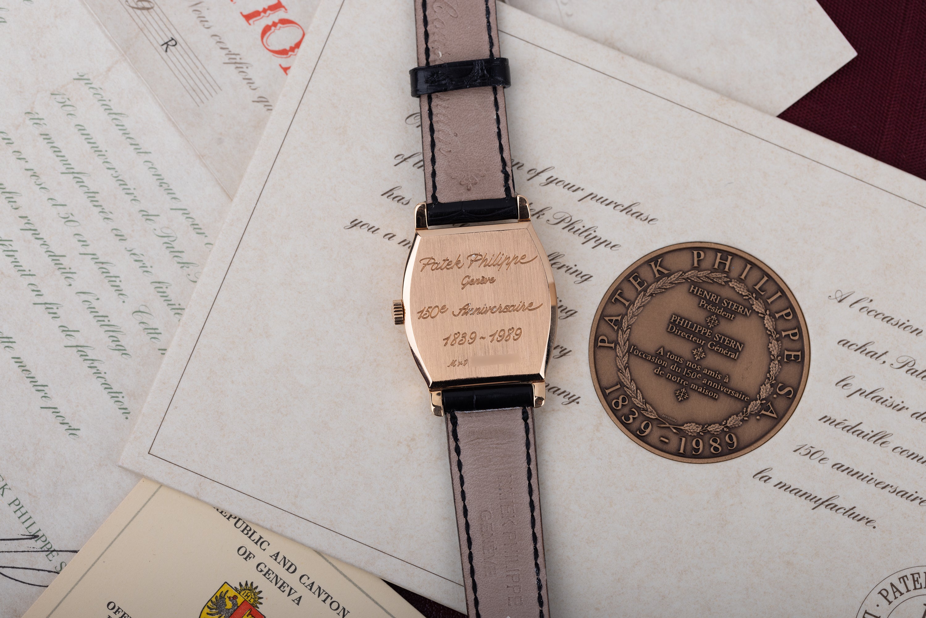 Patek Philippe Jump Hour | Limited Edition 150th Anniversary | REF. 3969R | 18k Rose Gold | Box & Papers | 1989 | Tonneau-Shaped Case