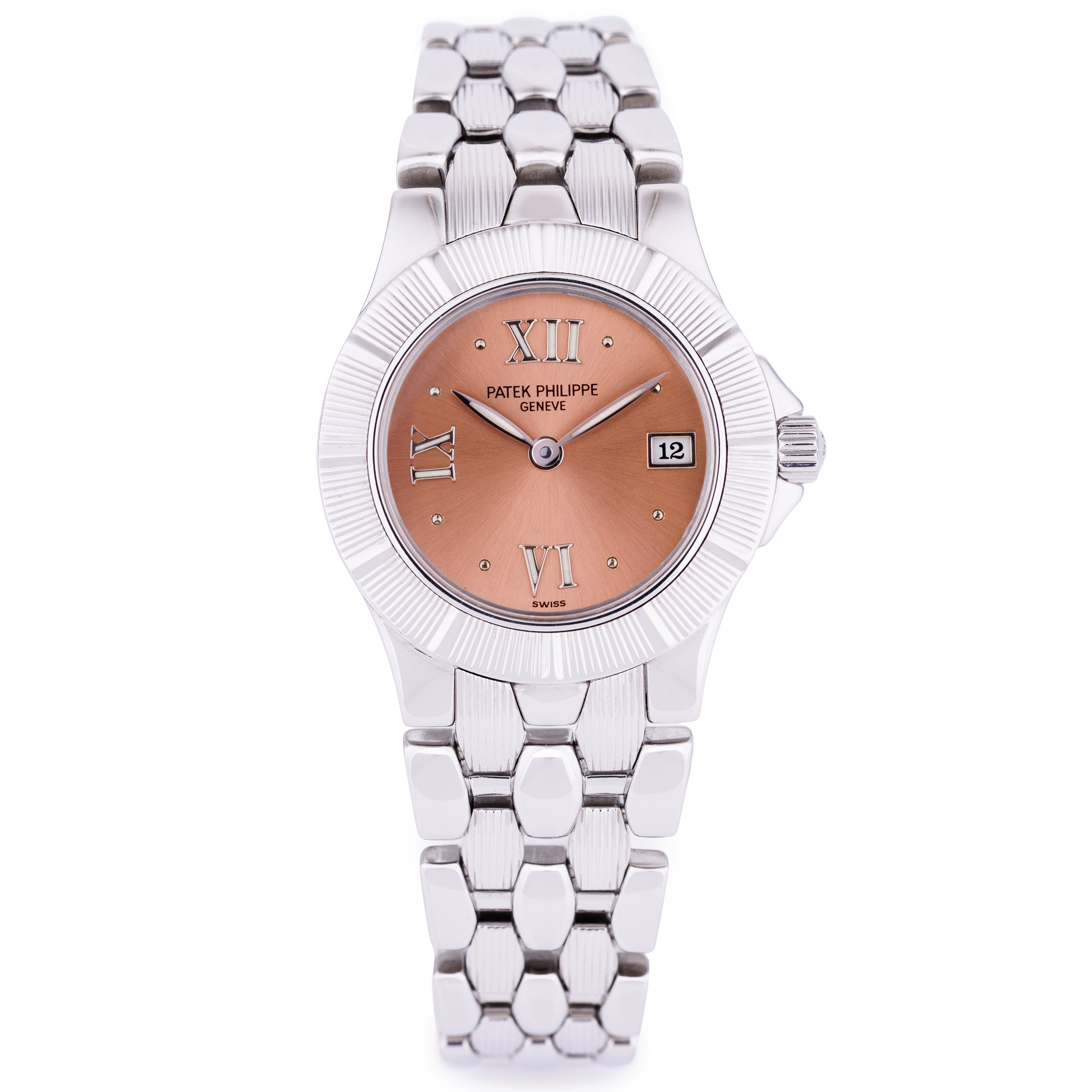 Patek Philippe Neptune Ladies | REF. 4880/1A-001 | Copper Salmon Dial | Stainless Steel | 27.5mm | Papers | 2000