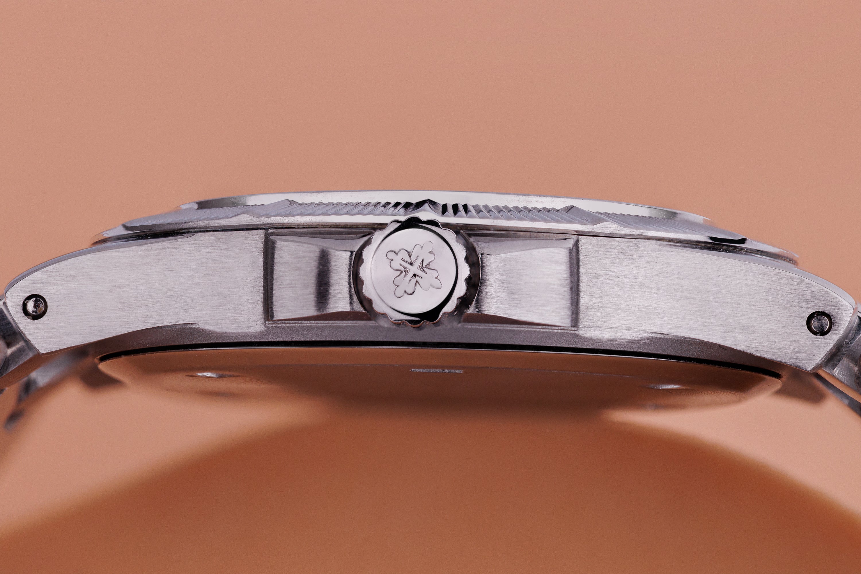 Patek Philippe Neptune Ladies | REF. 4880/1A-001 | Copper Salmon Dial | Stainless Steel | 27.5mm | Papers | 2000