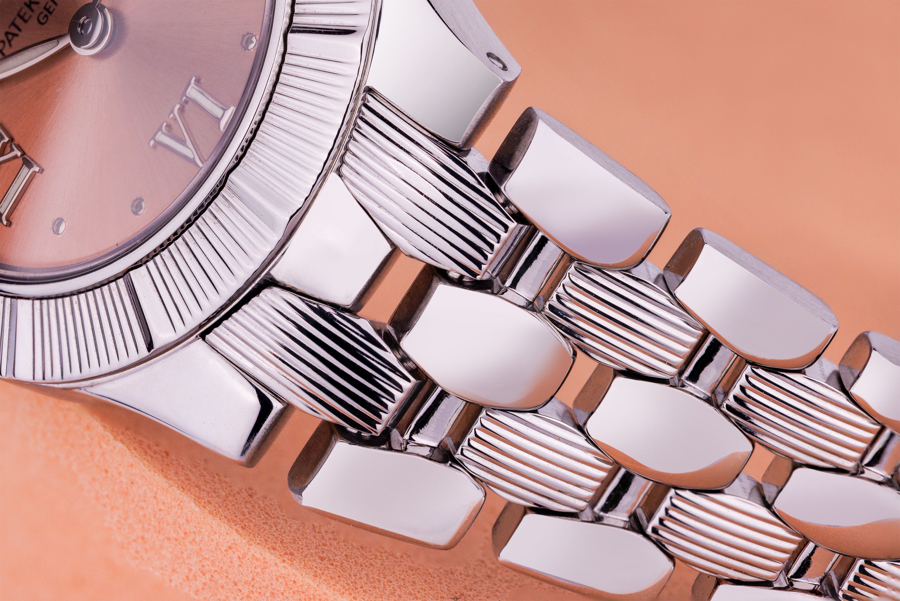 Patek Philippe Neptune Ladies | REF. 4880/1A-001 | Copper Salmon Dial | Stainless Steel | 27.5mm | Papers | 2000