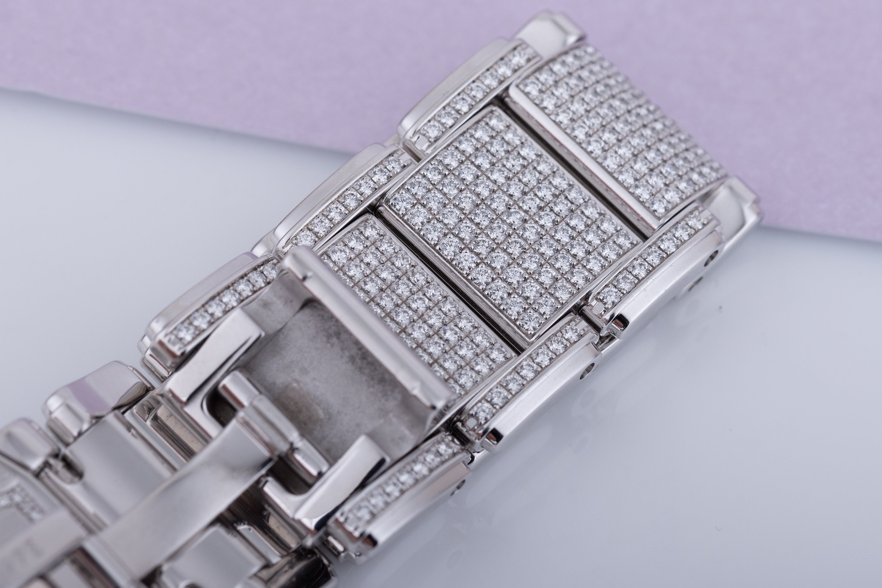 Patek Philippe Twenty-4 | REF. 4910G-001 | 18k White Gold | Full Pavé Diamonds
