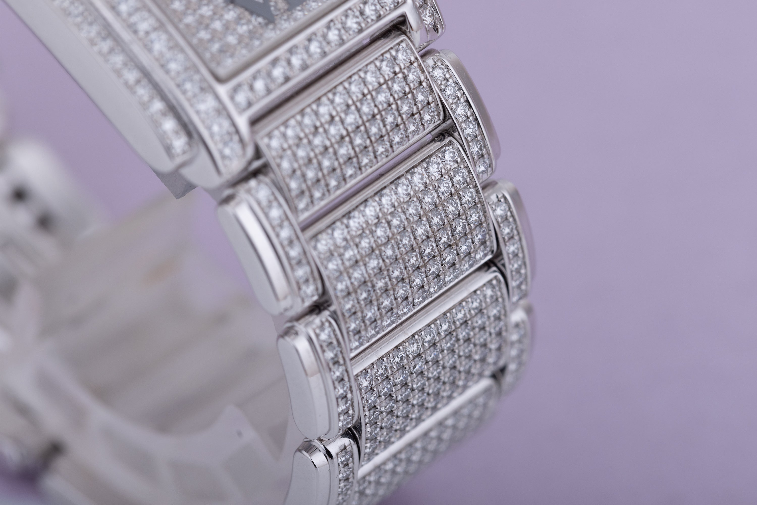 Patek Philippe Twenty-4 | REF. 4910G-001 | 18k White Gold | Full Pavé Diamonds