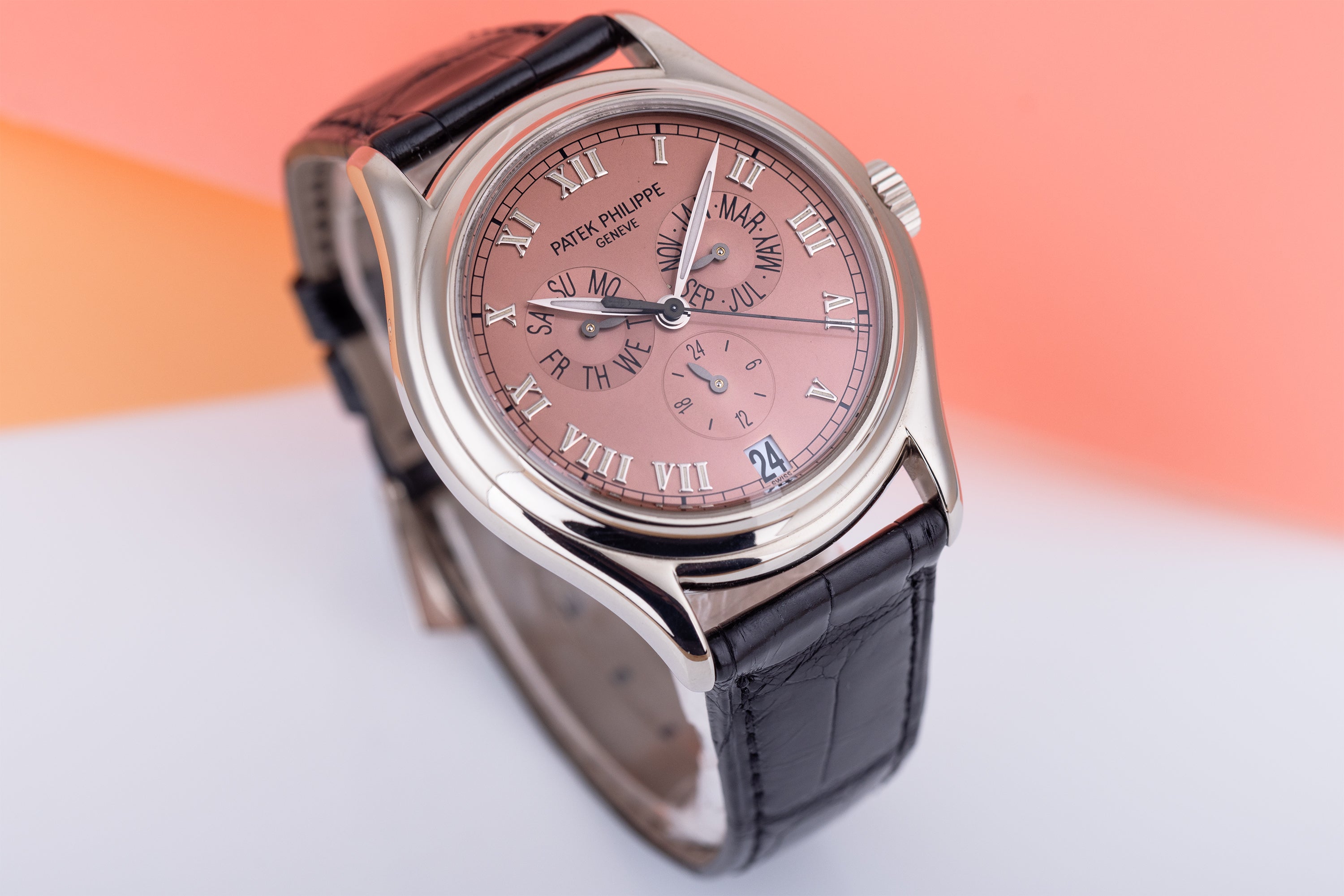 Patek Philippe Annual Calendar | REF. 5035 | Salmon Dial | 18k White Gold