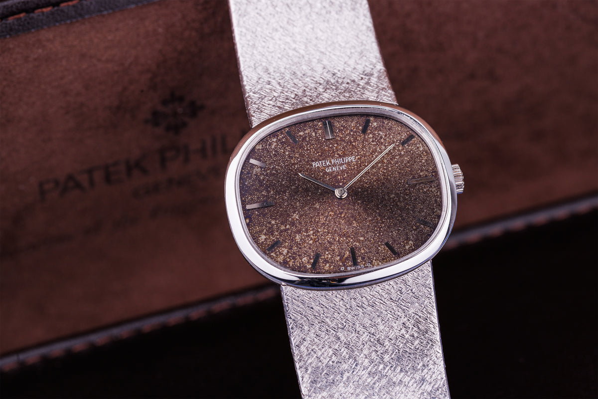 Rare 1970's Patek Philippe Ellipse | REF. 3745/2G | Unique Patina | 18k White Gold | 33mm | Service Papers - 2024