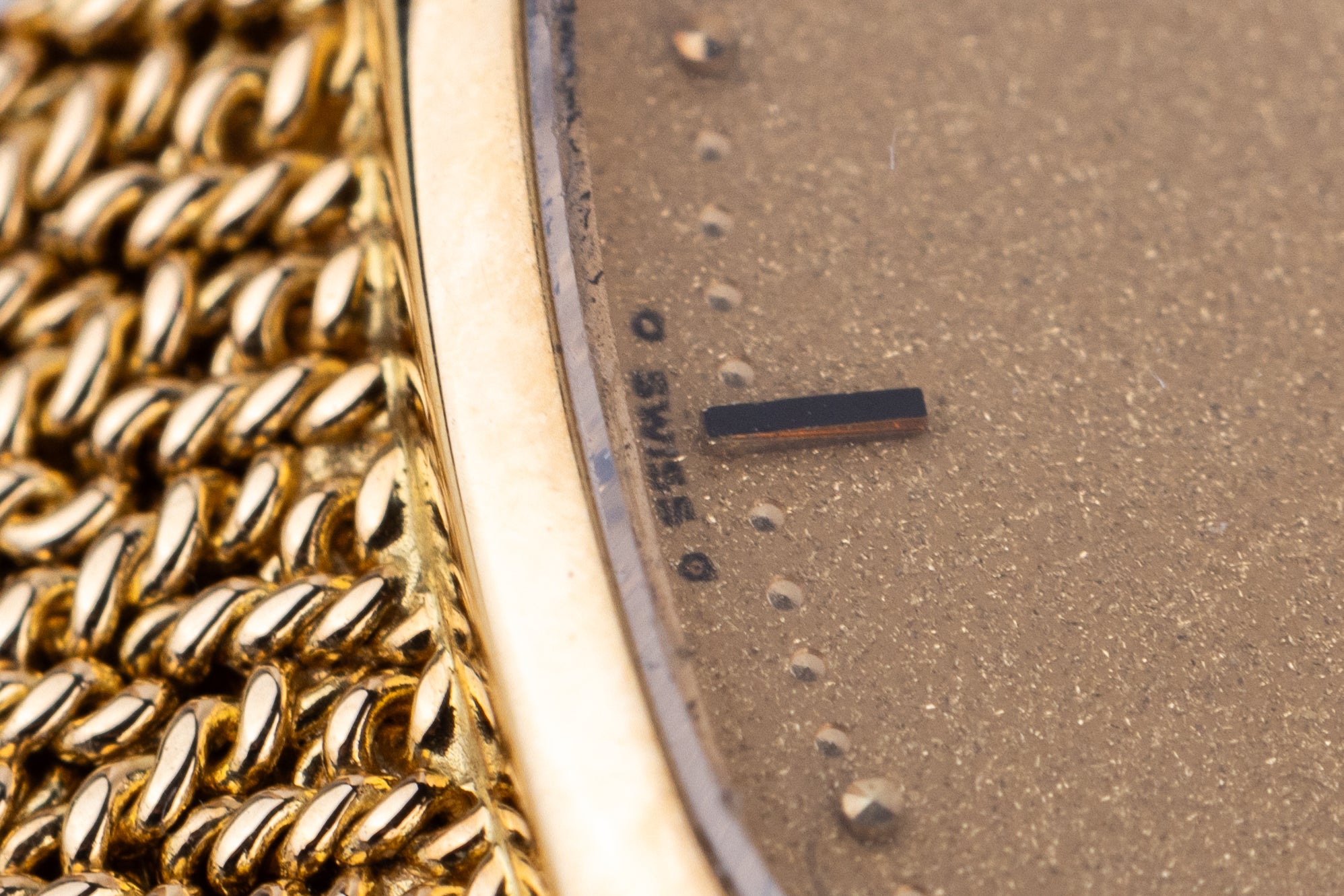 Patek Philippe Lady Square | REF. 4459/2 | 18k Yellow Gold | 'Stardust' Gold Dial | Circa 1980's