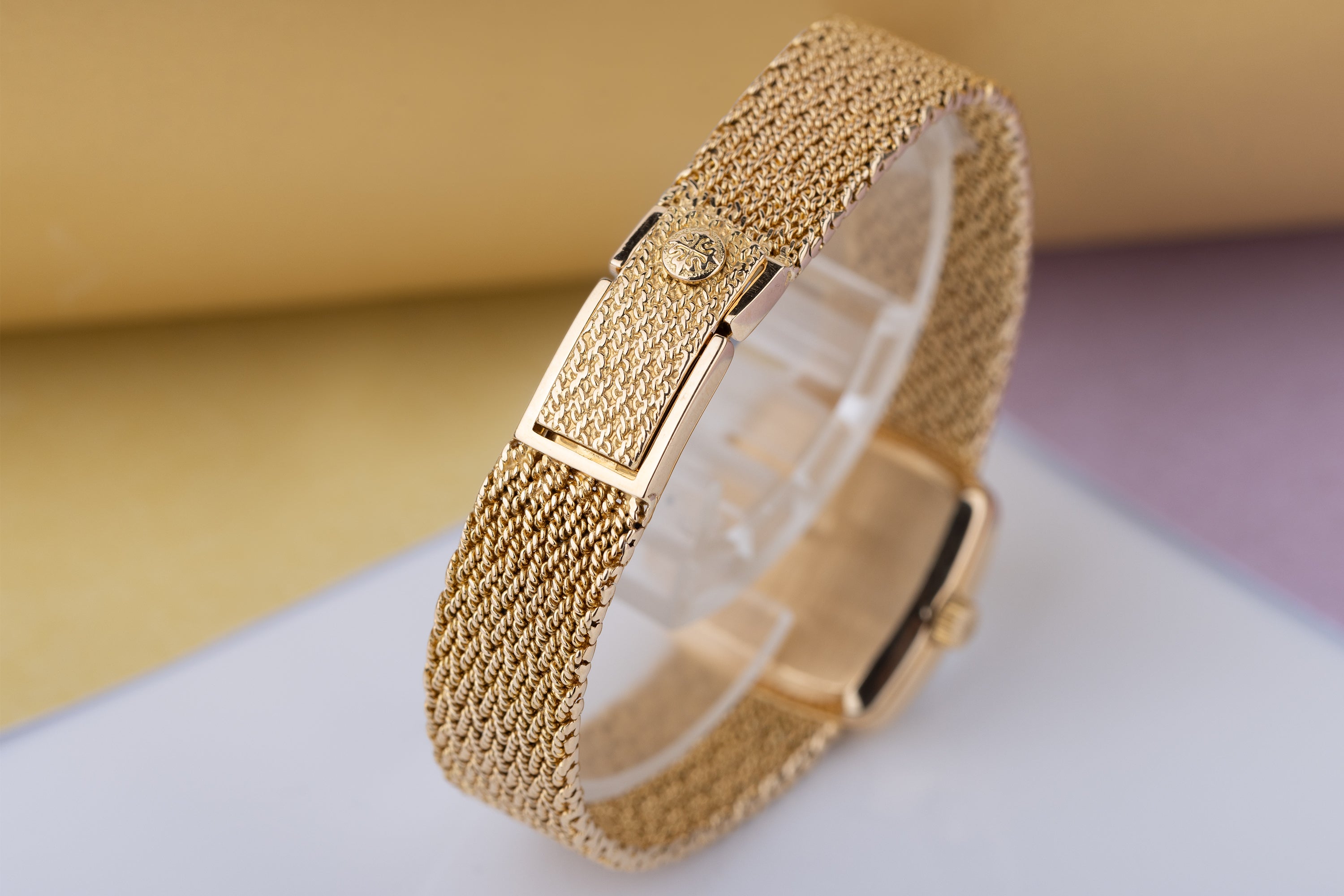 Patek Philippe Lady Square | REF. 4459/2 | 18k Yellow Gold | 'Stardust' Gold Dial | Circa 1980's