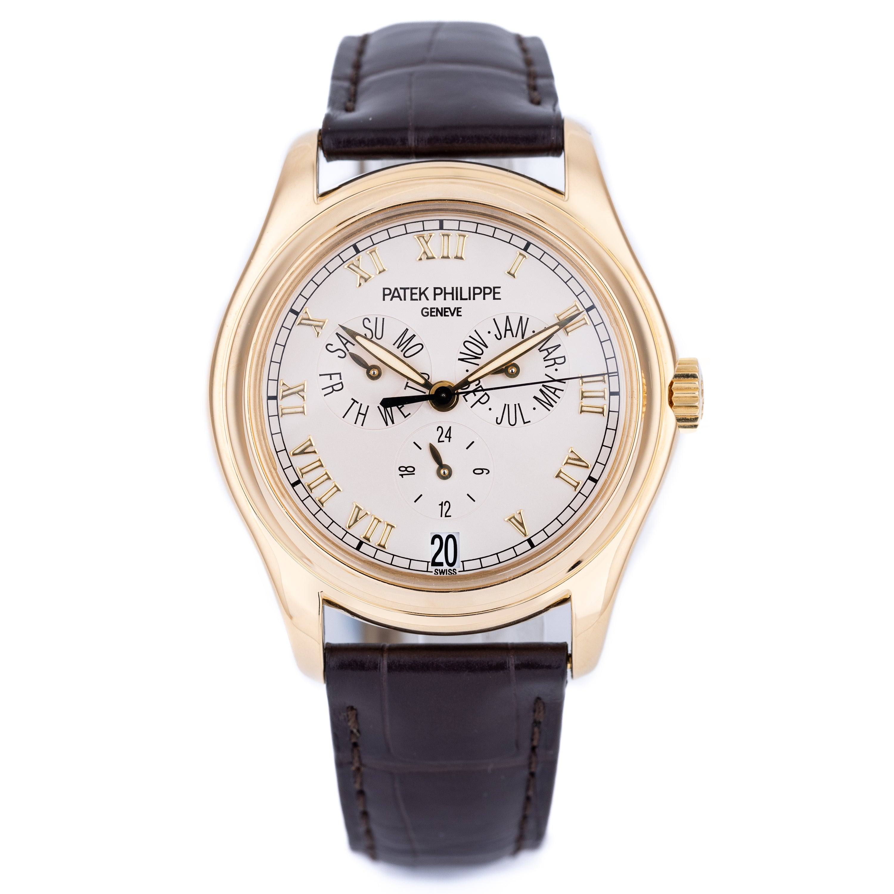 Patek Philippe Annual Calendar | REF. 5035J-001 | 18k Yellow Gold | Box & Papers | 2003 | White Dial