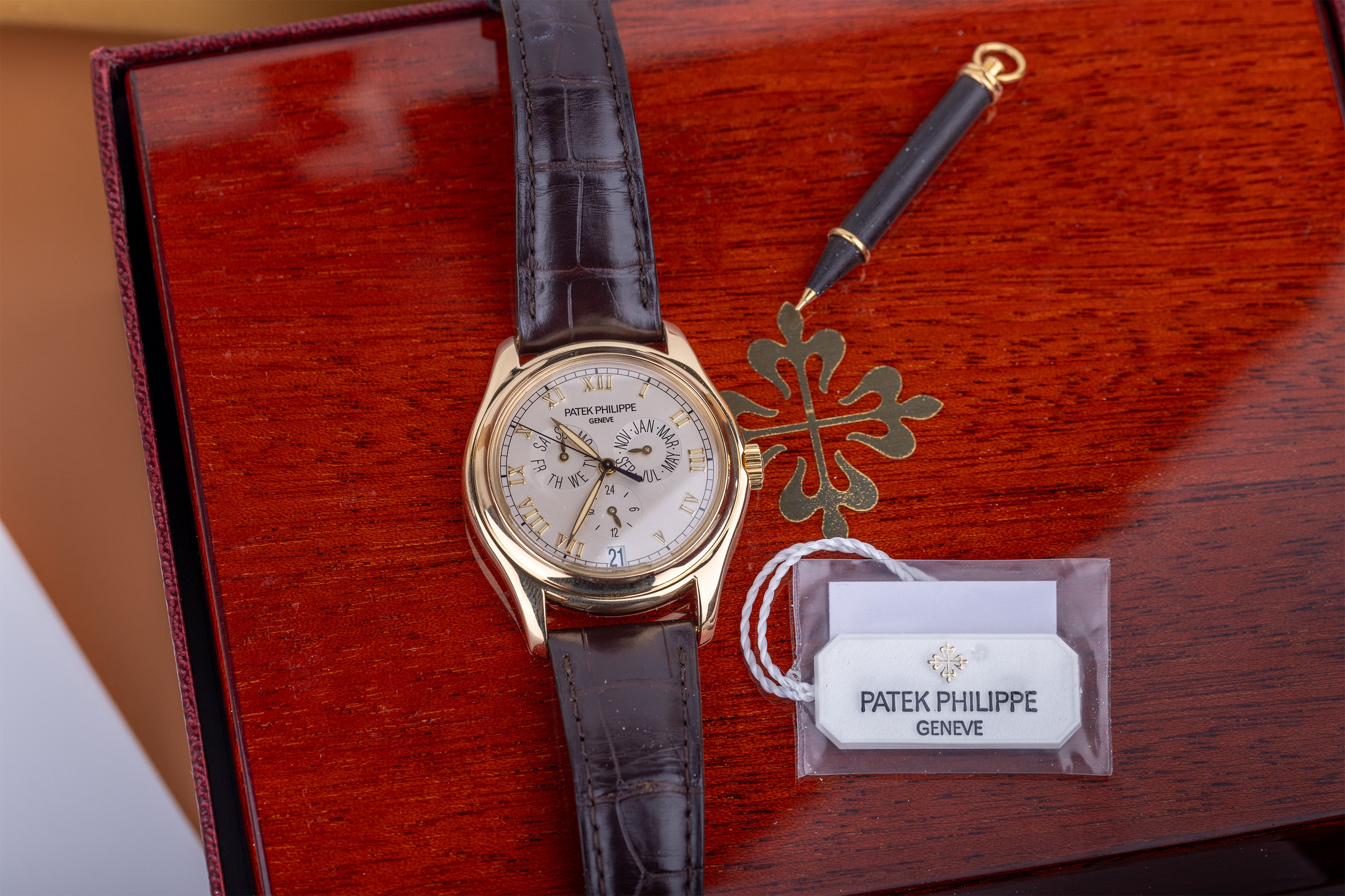 Patek Philippe Annual Calendar | REF. 5035J-001 | 18k Yellow Gold | Box & Papers | 2003 | White Dial