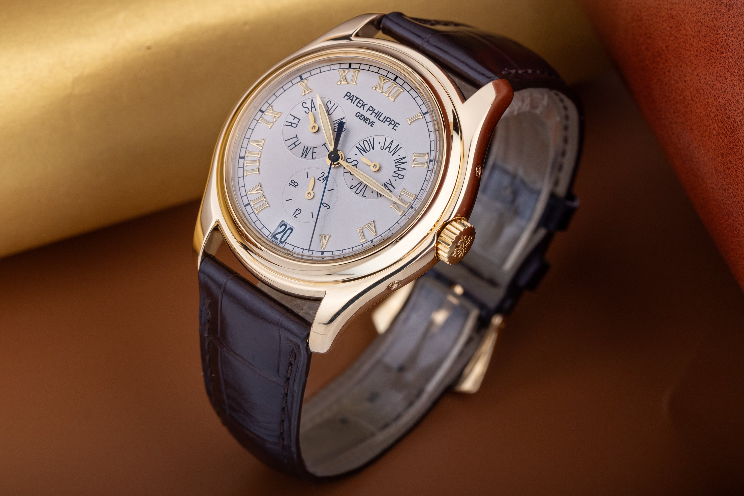 Patek Philippe Annual Calendar | REF. 5035J-001 | 18k Yellow Gold | Box & Papers | 2003 | White Dial