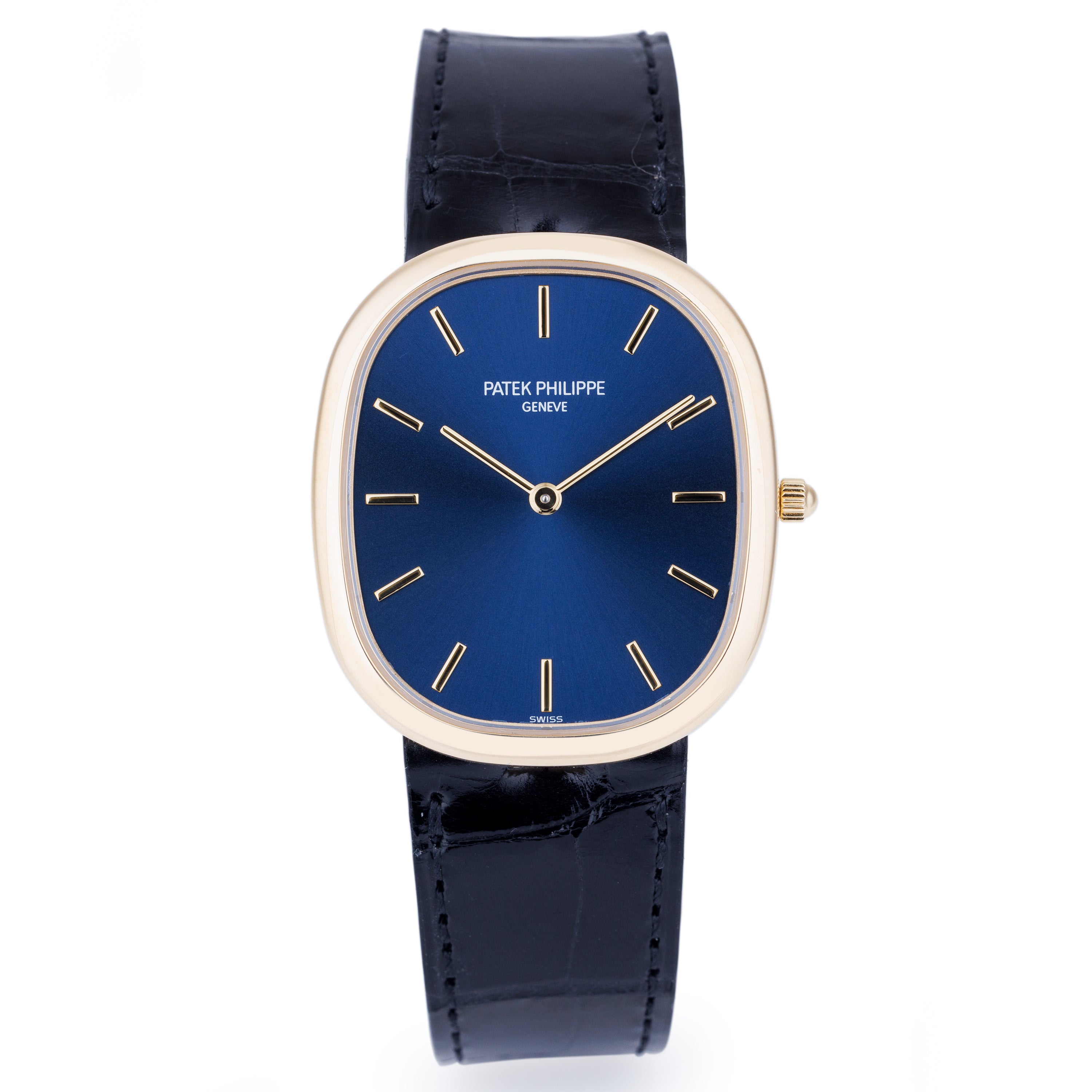 Patek Philippe Golden Ellipse | REF. 3738/100J-012 | Blue Dial | 18k Yellow Gold | 31mm | Box & Papers | 2015