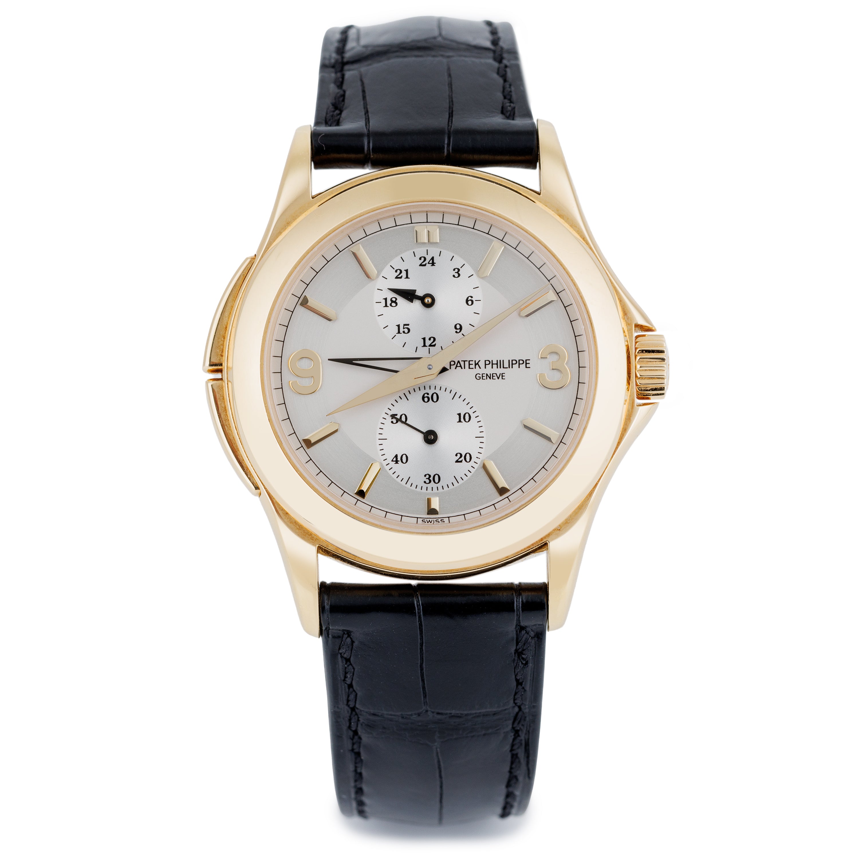Patek Philippe Calatrava Travel Time | REF. 5134J-011 | 18k Yellow Gold | 37mm | Box & Papers | 2006