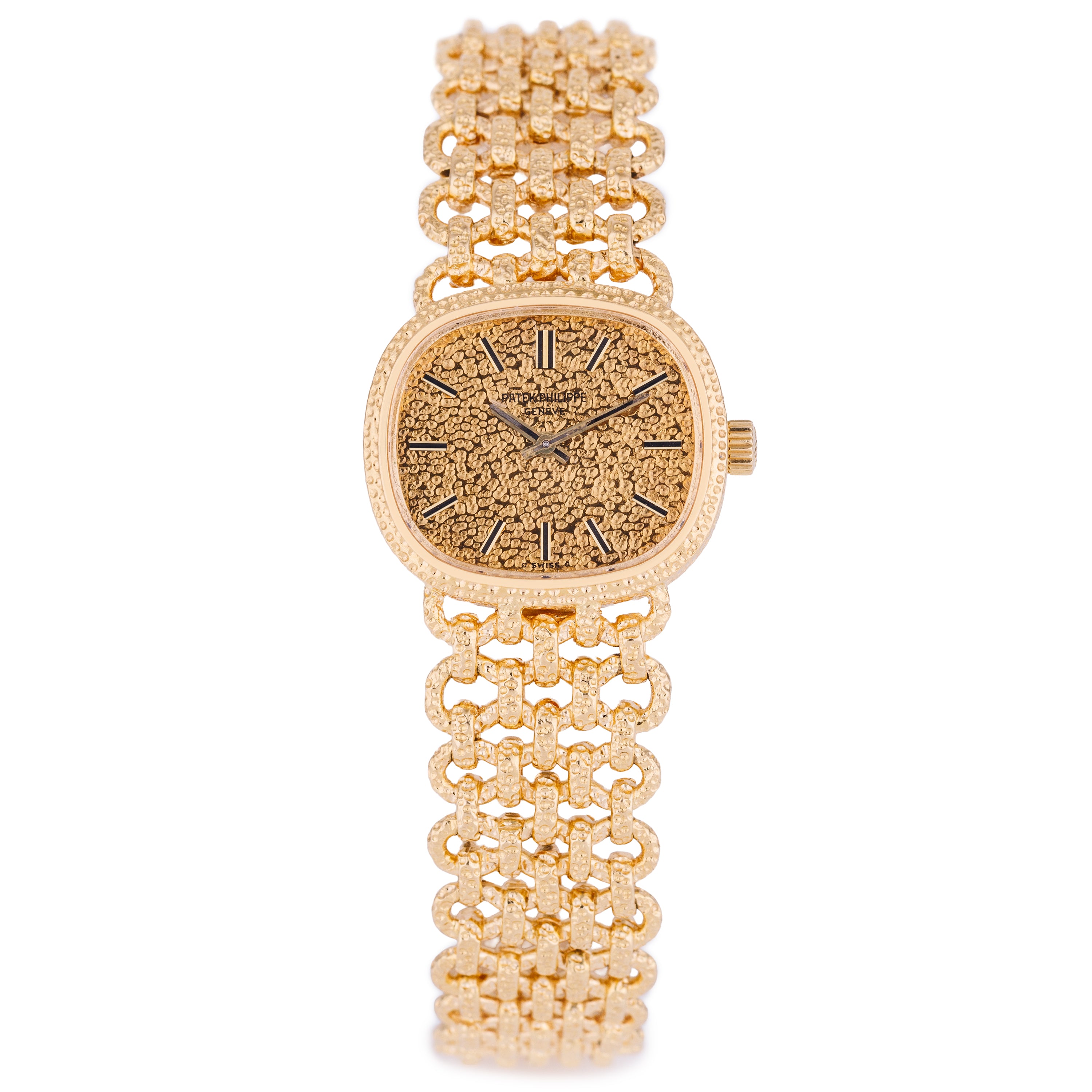 Patek Philippe Lady Ellipse | REF. 4133/1 | 18k Yellow Gold | Hammered Gold Finish | 22mm | Manual Wind | 1970s