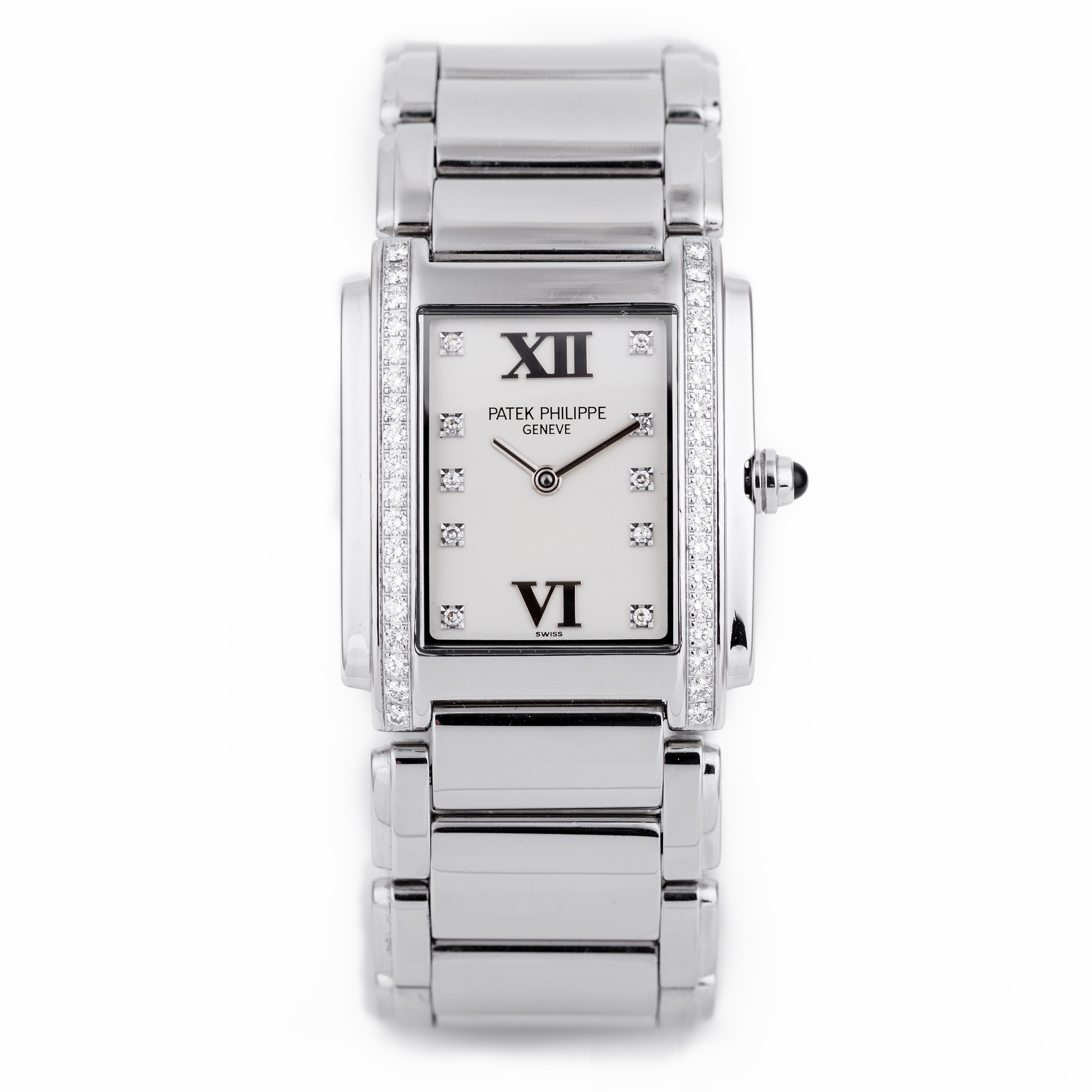 Patek Philippe Twenty-4 | REF. 4910/10A-011 | Stainless Steel | Diamond Dial & Bezel | 1999