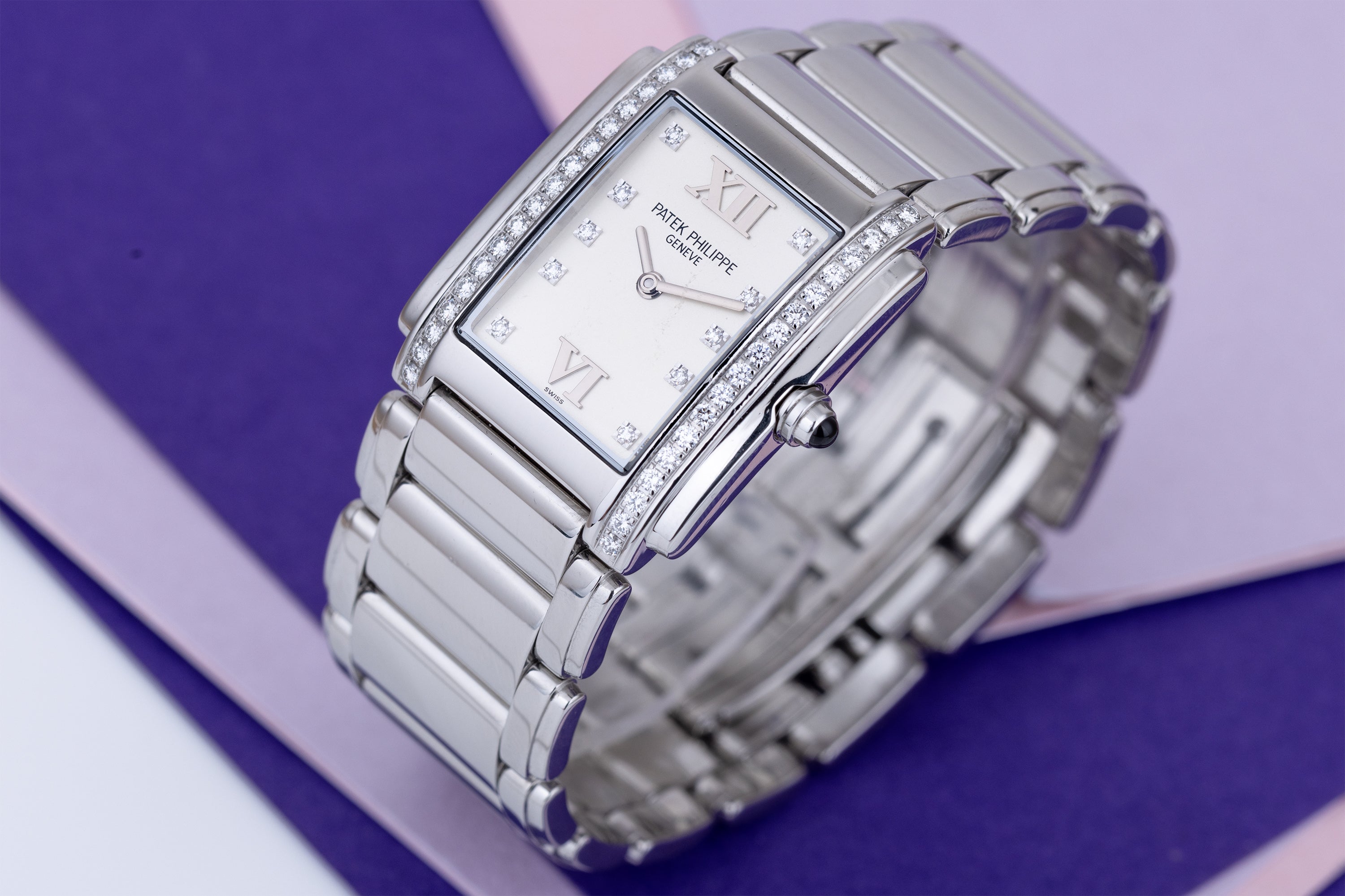 Patek Philippe Twenty-4 | REF. 4910/10A-011 | Stainless Steel | Diamond Dial & Bezel | 1999