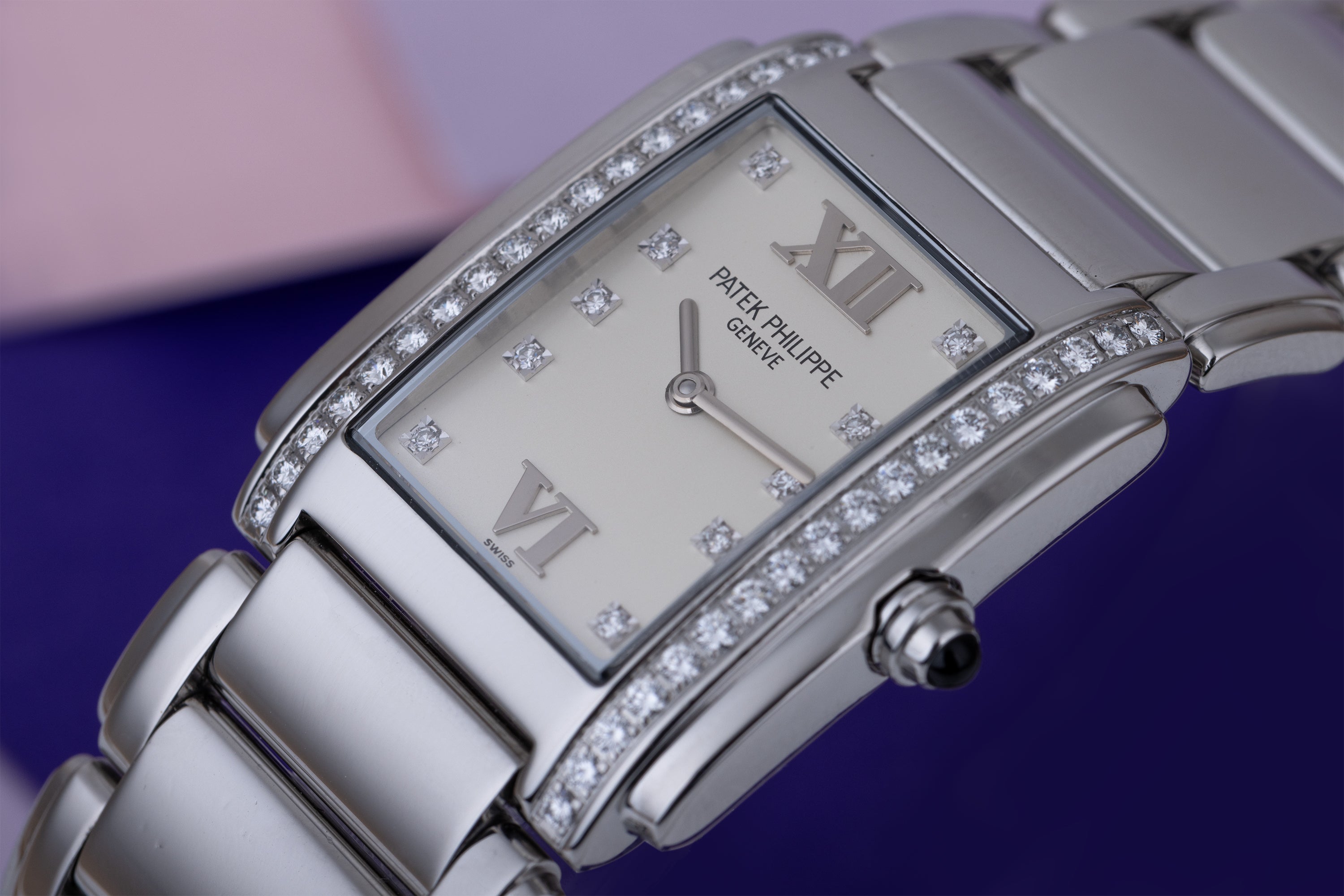 Patek Philippe Twenty-4 | REF. 4910/10A-011 | Stainless Steel | Diamond Dial & Bezel | 1999