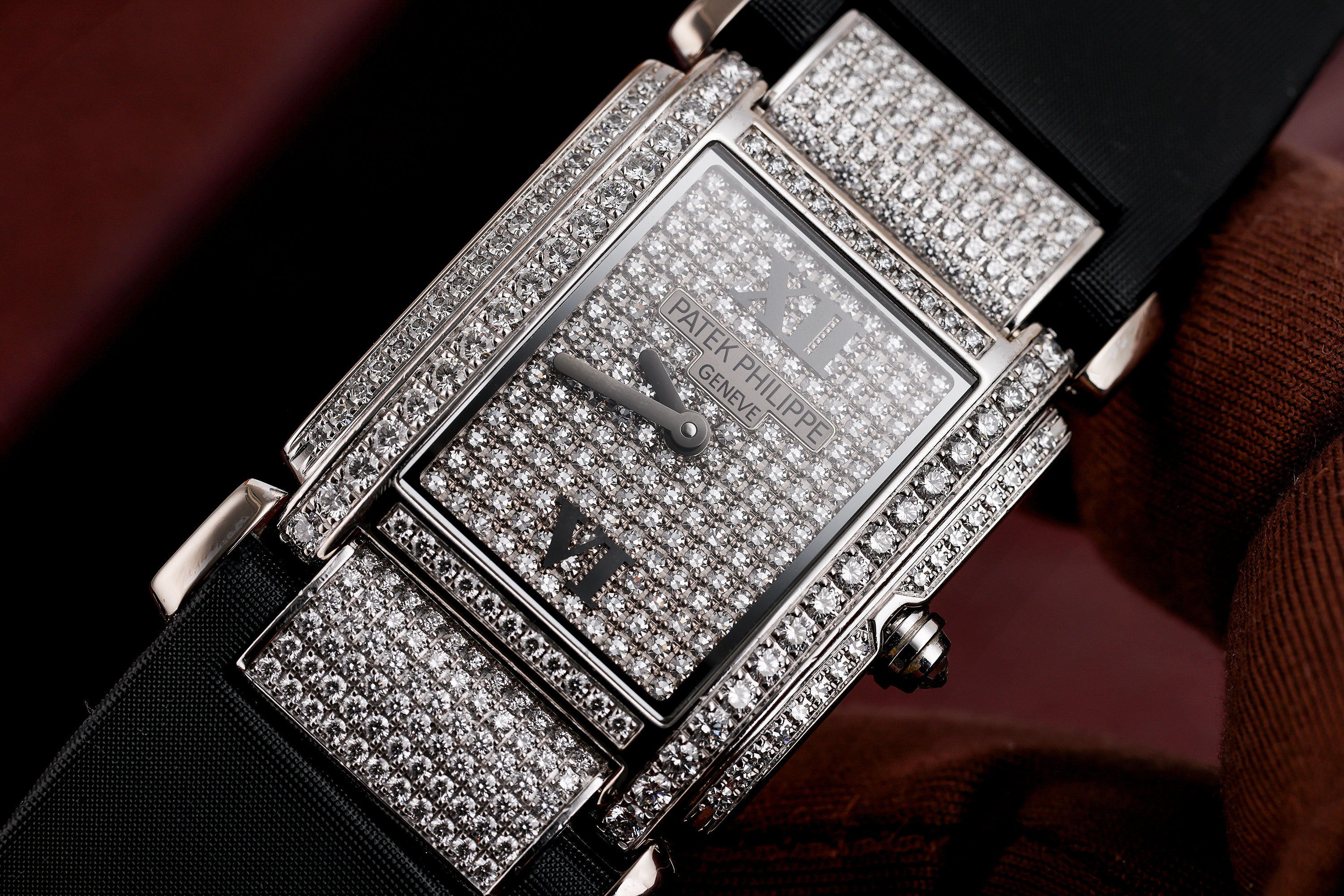 Patek Philippe Twenty-4 | REF. 4910/0G | 18k White Gold | Pavé Diamonds | Box & Papers | 2004
