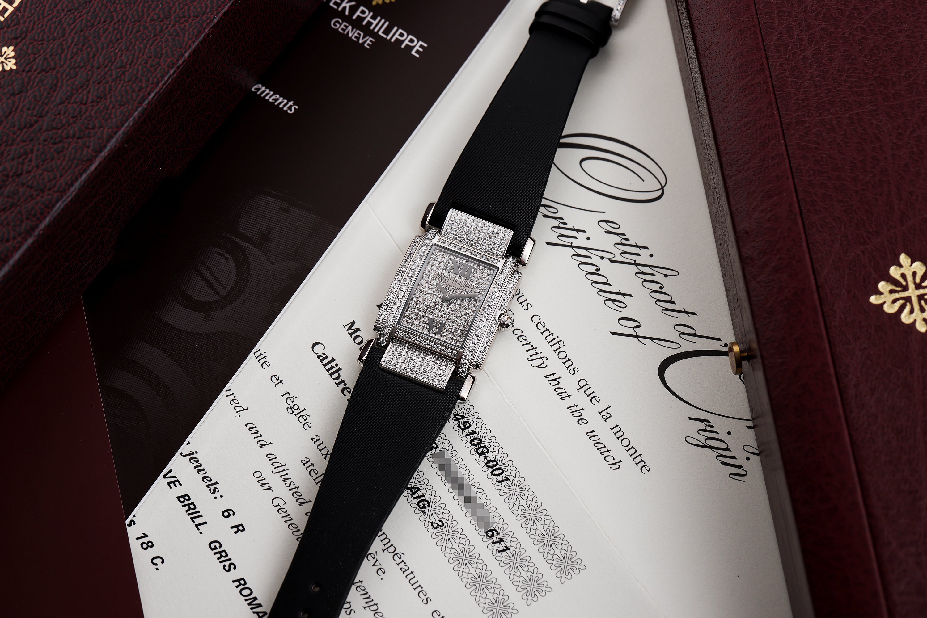 Patek Philippe Twenty-4 | REF. 4910/0G | 18k White Gold | Pavé Diamonds | Box & Papers | 2004