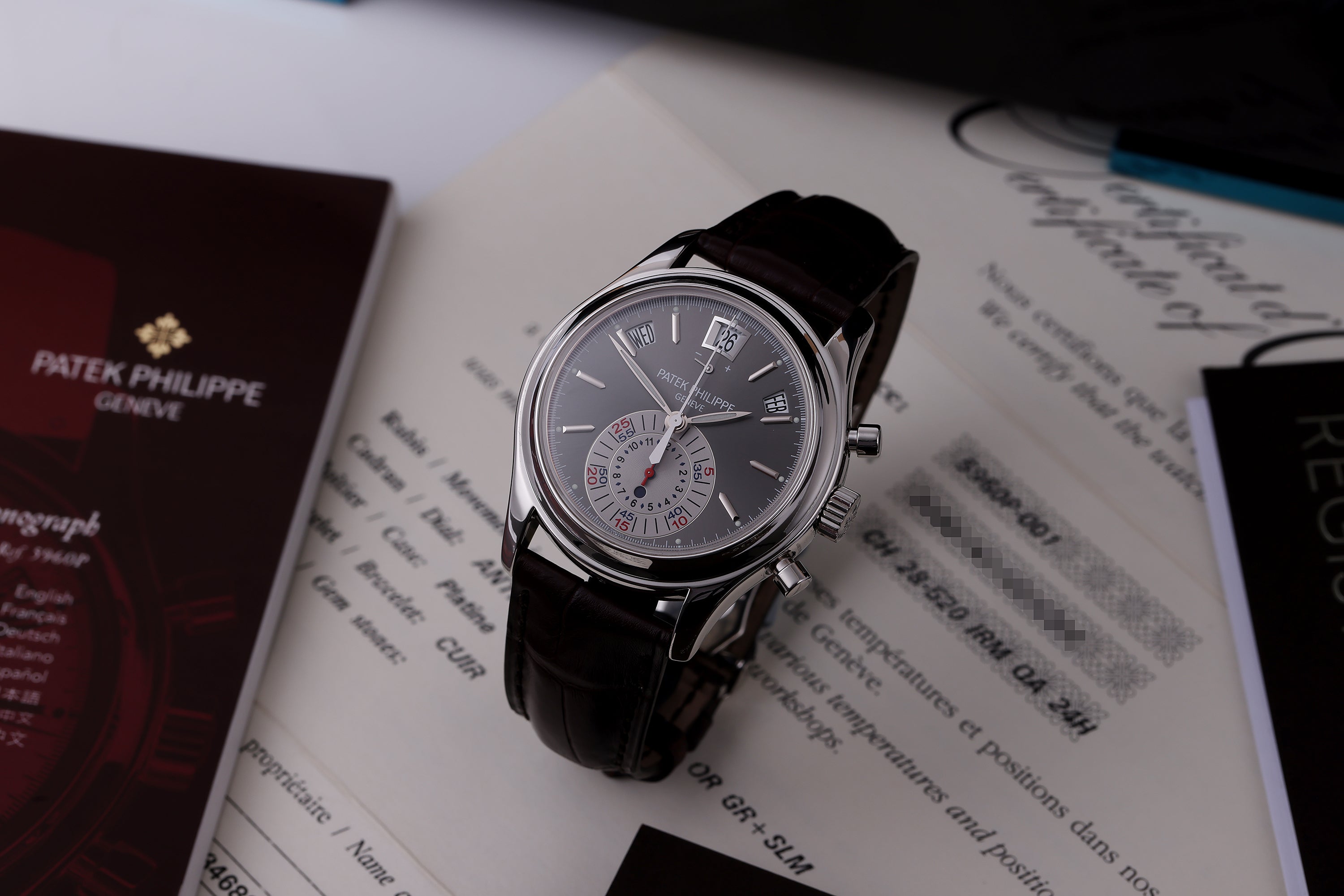 Patek Philippe Annual Calendar Chronograph | REF. 5960P-001 | Platinum | 40mm | Box & Papers | 2007