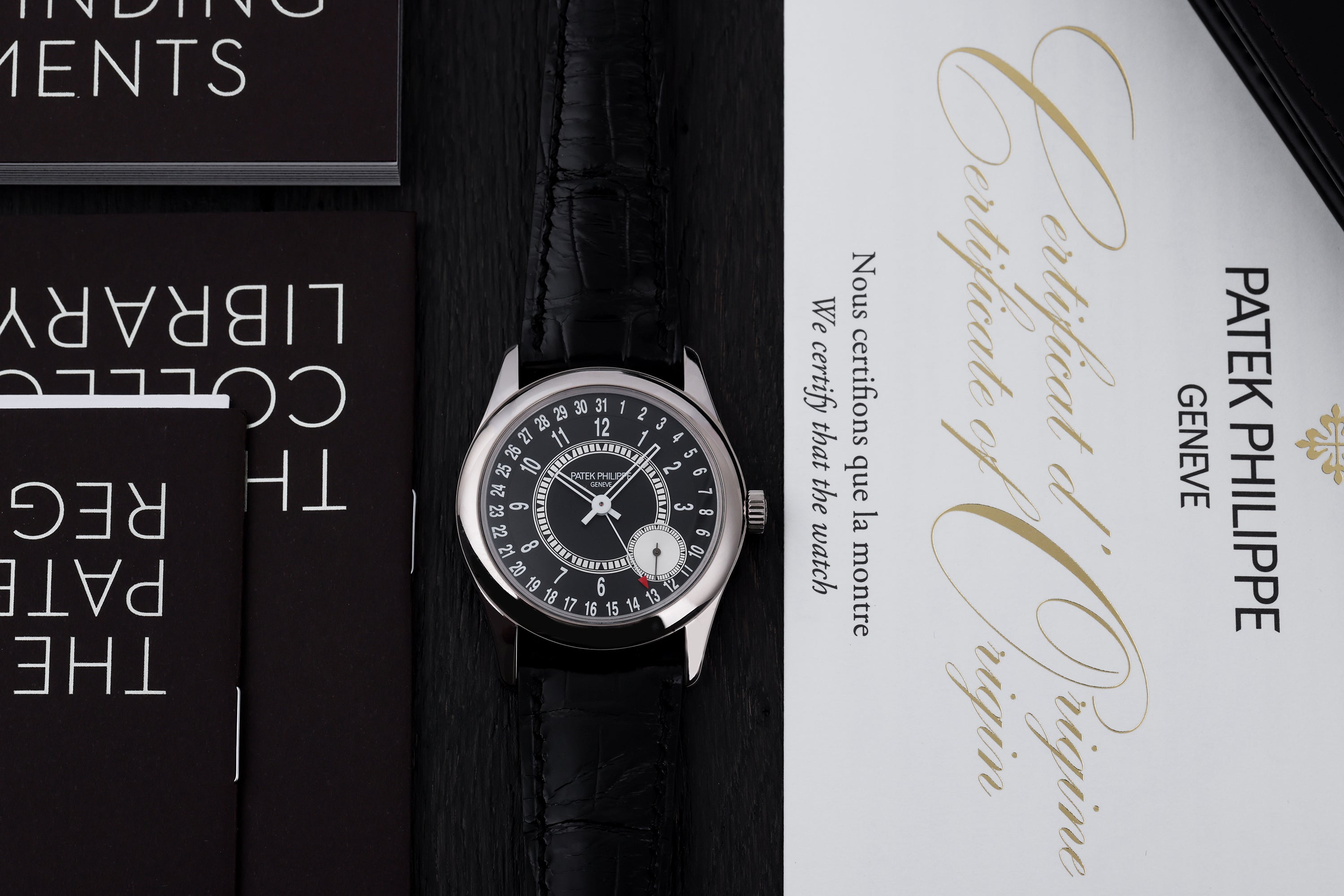 Patek Philippe Calatrava | REF. 6006G-001 | Black Ebony Dial | 18k White Gold | 39mm | Box & Papers | 2018