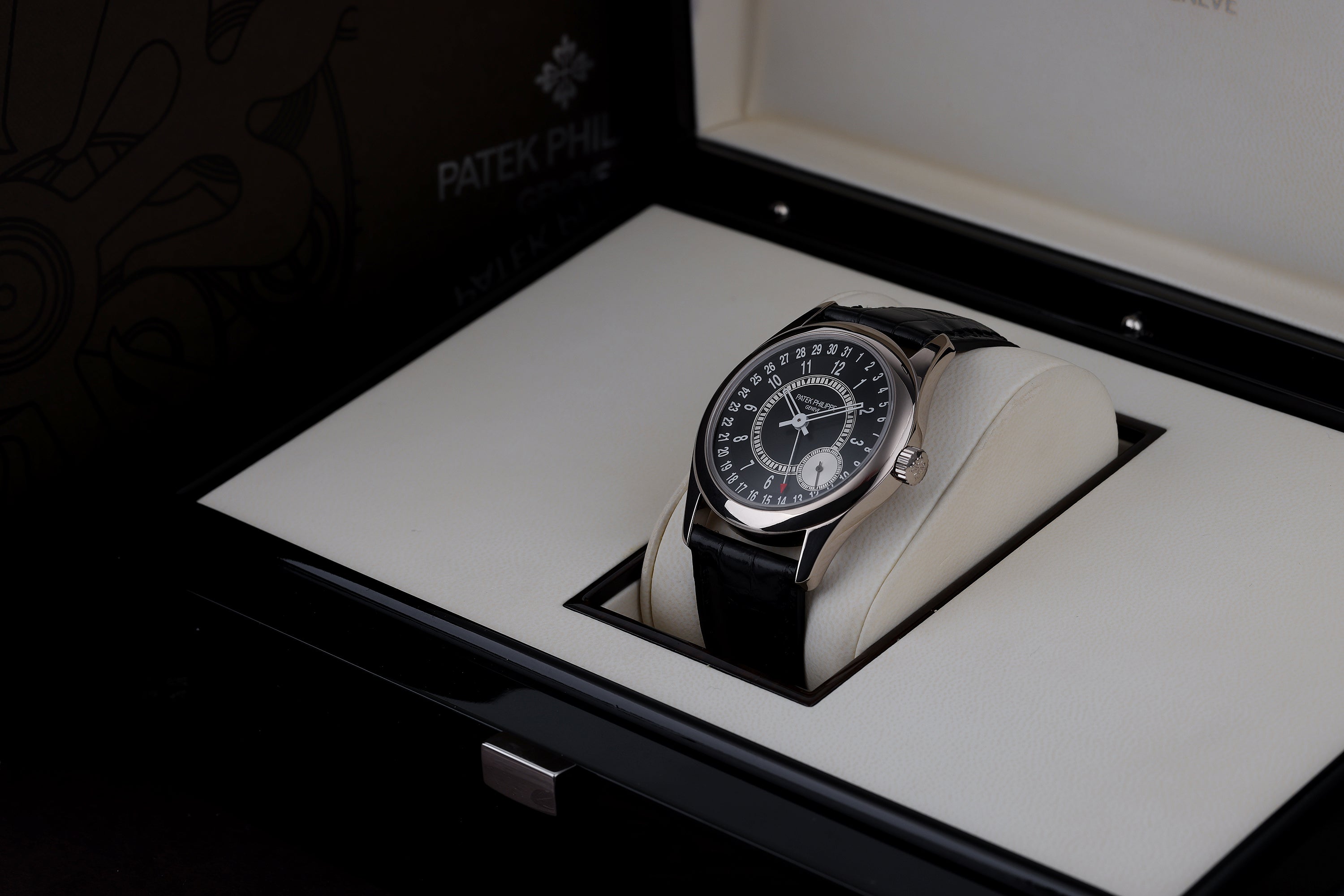 Patek Philippe Calatrava | REF. 6006G-001 | Black Ebony Dial | 18k White Gold | 39mm | Box & Papers | 2018