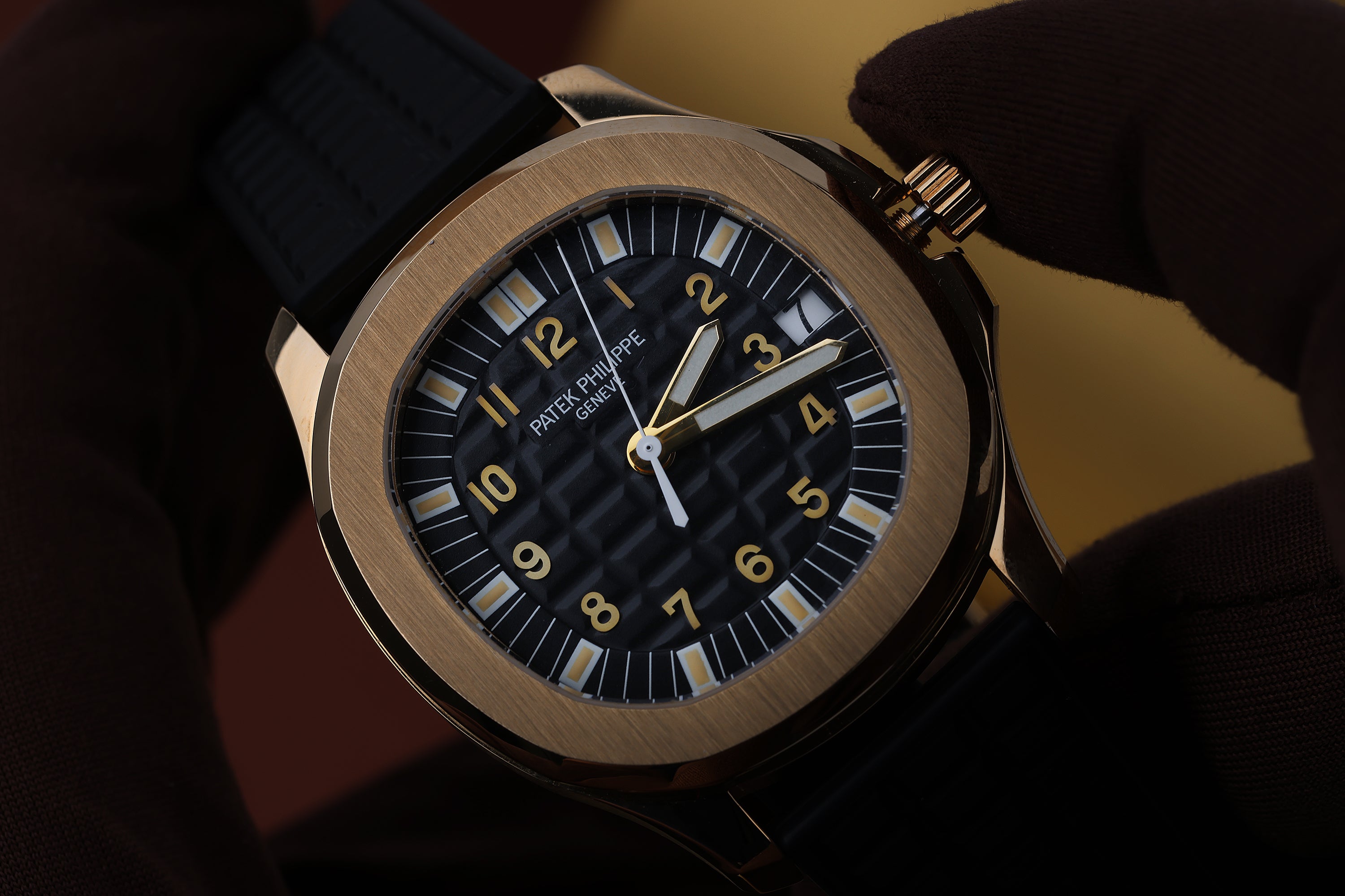 Rare Vintage Patek Philippe Aquanaut | Ref. 5065J | Over Size 38mm | Black Dial | 18K Yellow Gold