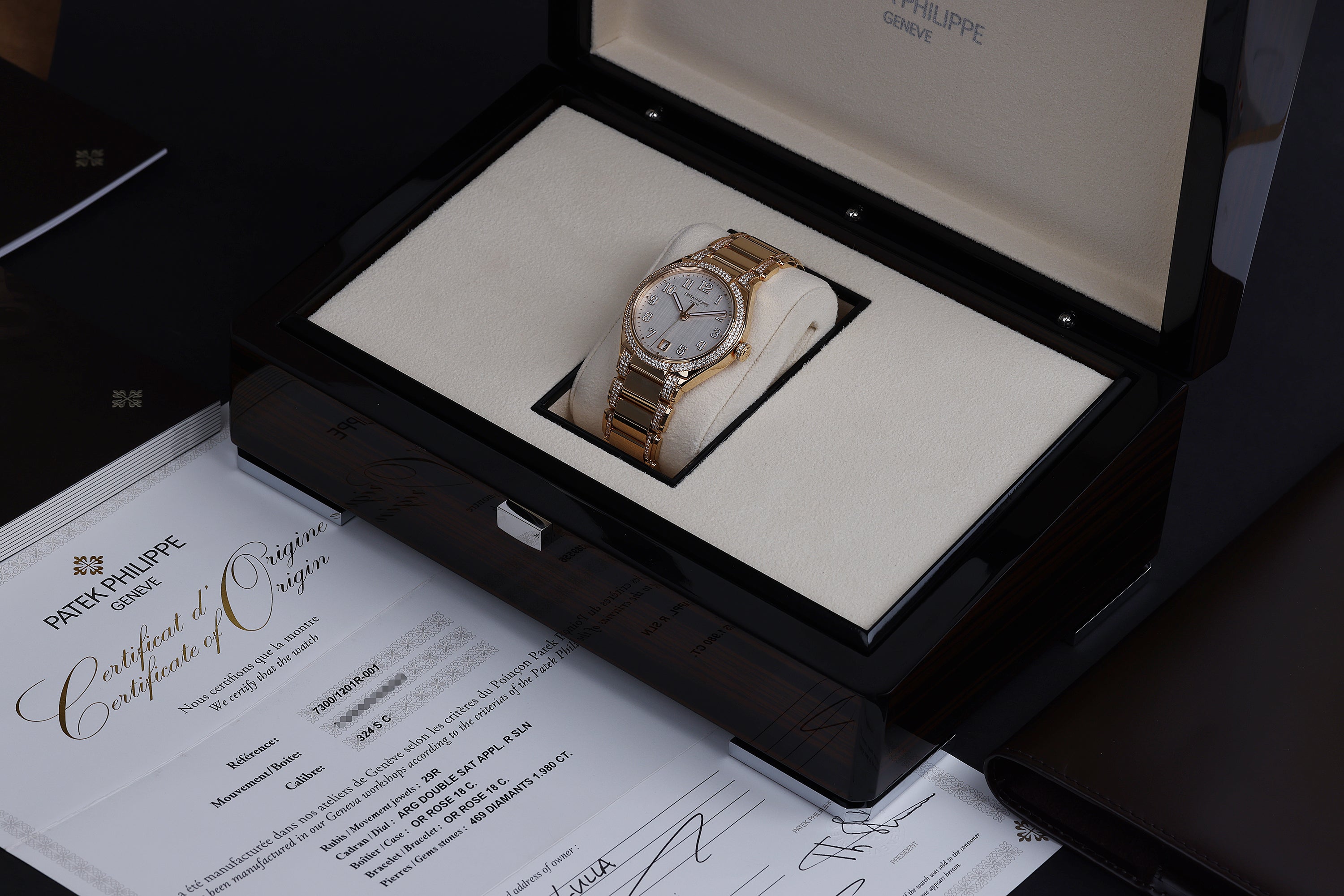 Patek Philippe Twenty-4 Automatic | REF. 7300/1201R-001 | 18k Rose Gold | Diamond Bezel | Box & Papers | 2022