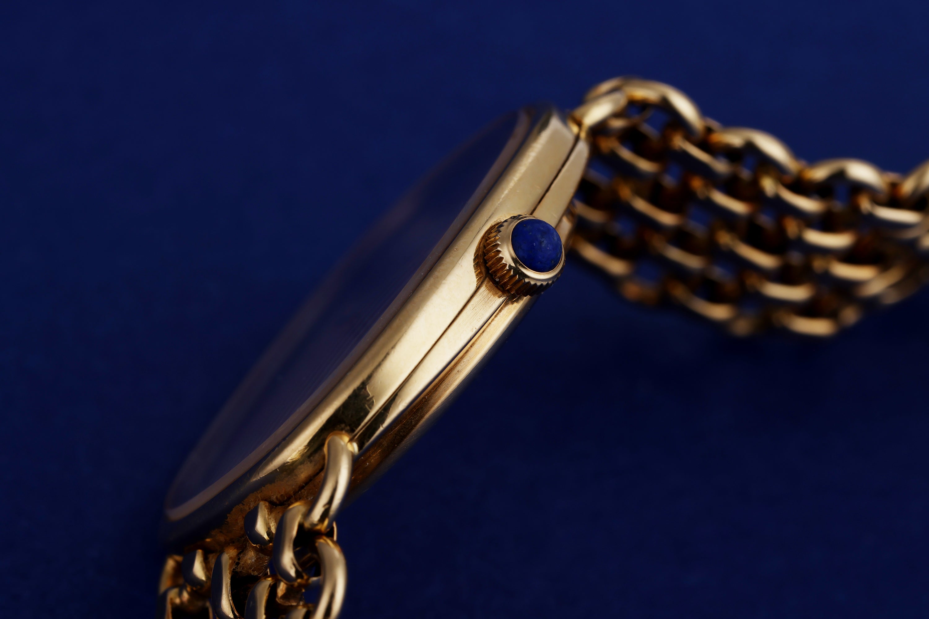 Ultra Rare Patek Philippe Golden Ellipse | REF. 3848/901 | Lapis Lazuli Dial | 27mm | 18k Yellow Gold | Box & Papers | 1980