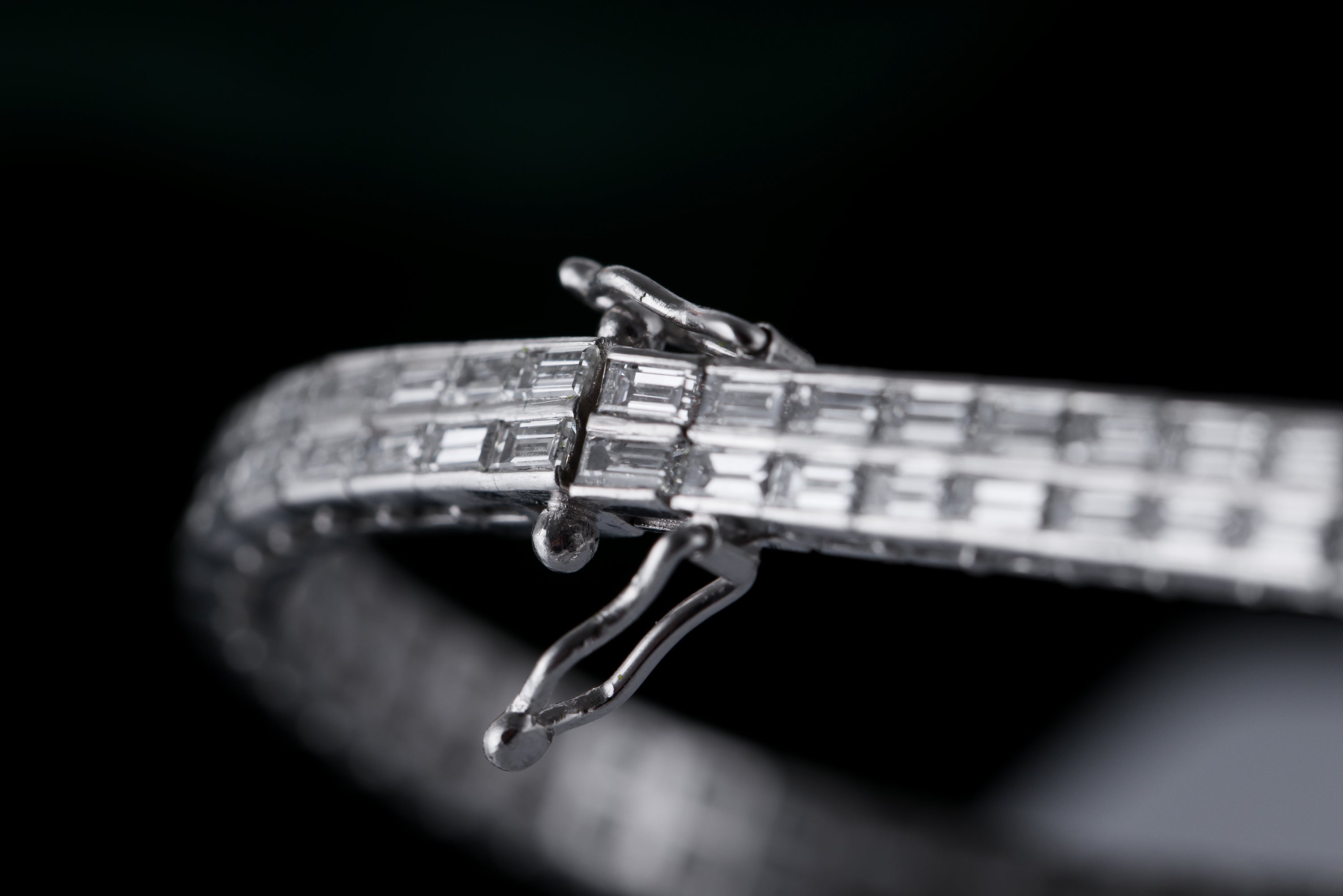 Rare 1960's Patek Philippe 'Secret' Vintage Watch | REF. 3266/6 | Platinum | Marquise, Tapered Baguette & Brilliant Diamond