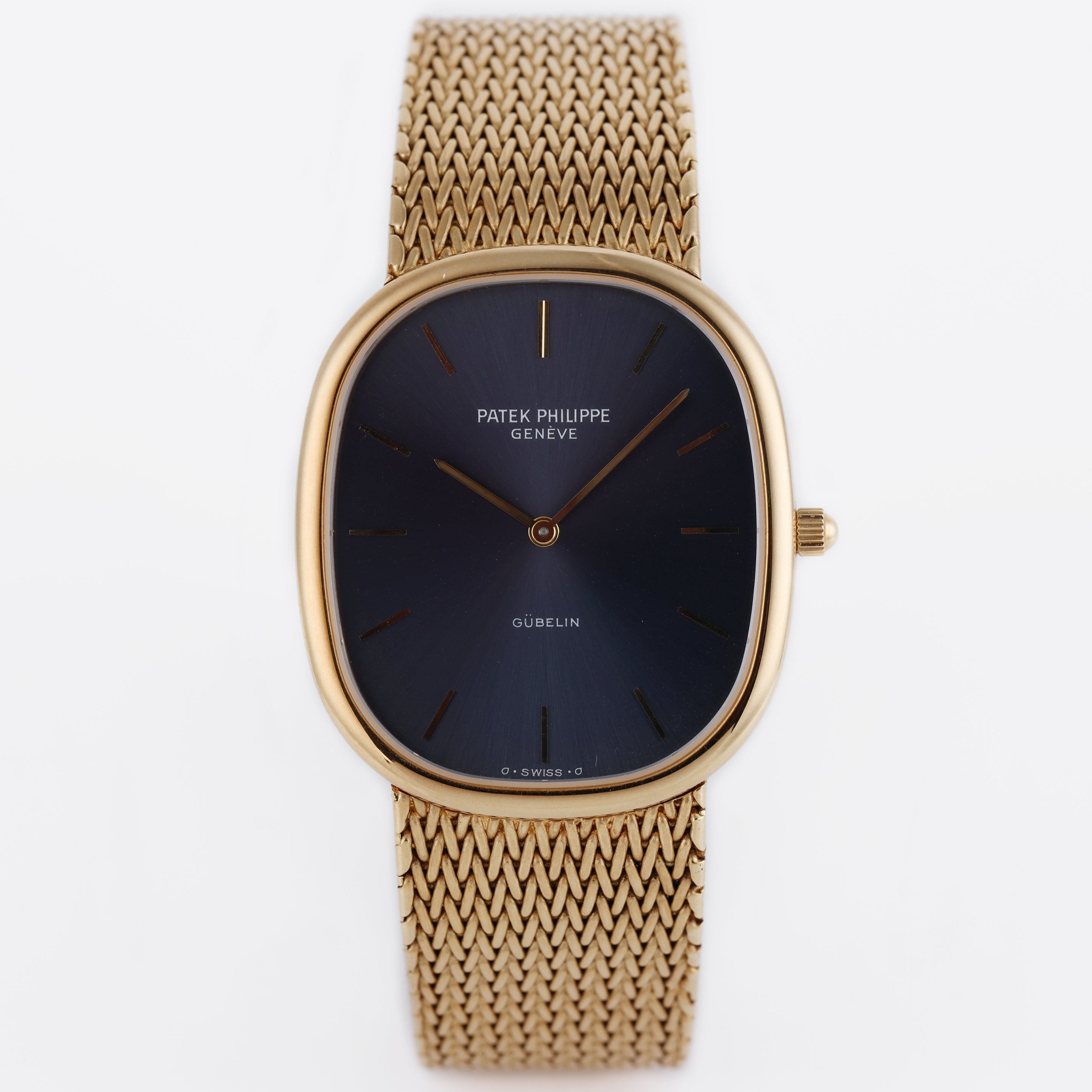 Patek Philippe Ellipse Gübelin | REF. 3738/1 | 30.5mm | Integrated Bracelet | 18k Yellow Gold | 1990's
