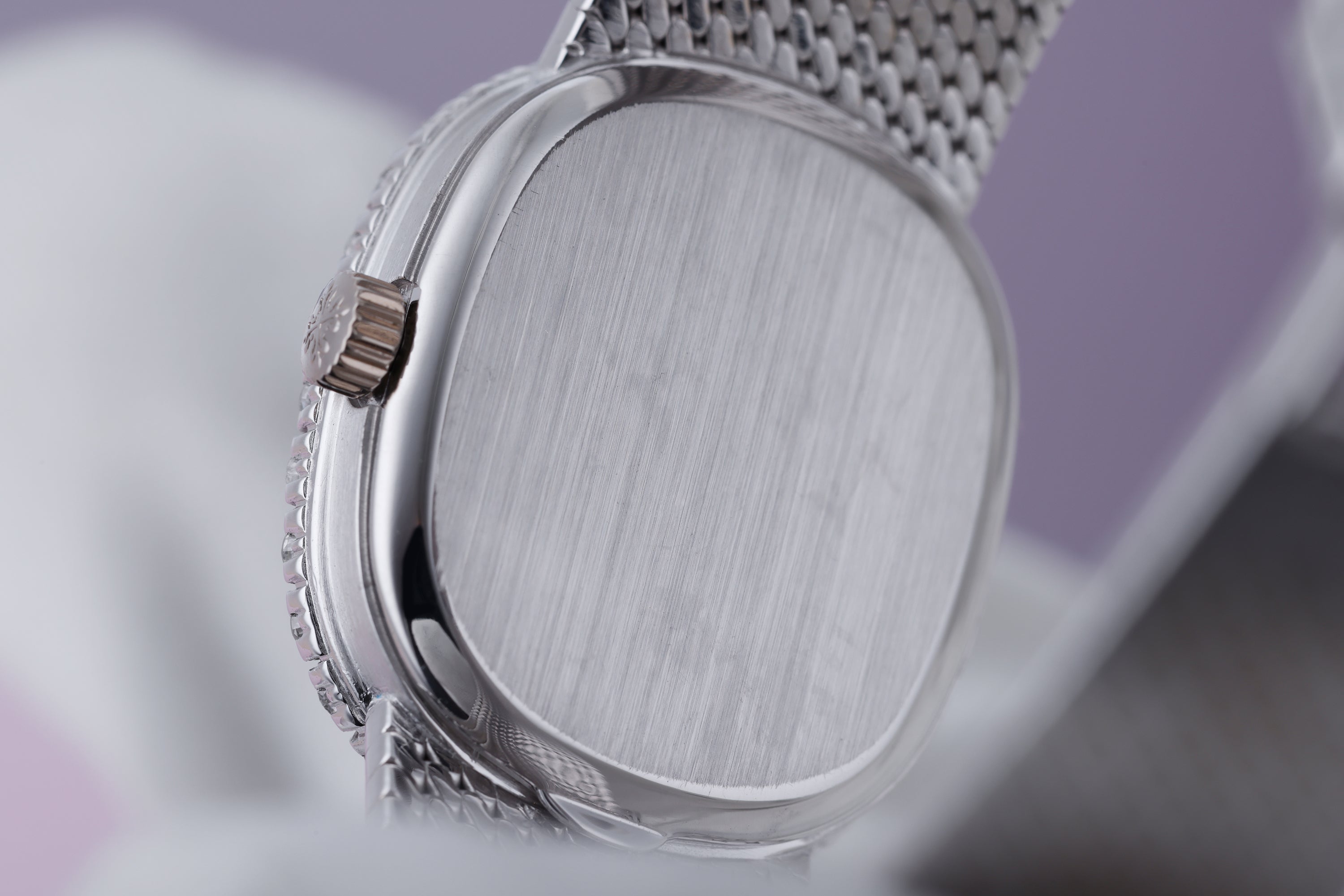 Patek Philippe Lady Ellipse | REF. 4134/4 | 18k White Gold | Diamond Bezel & Blue Dial | Manual | 1970s