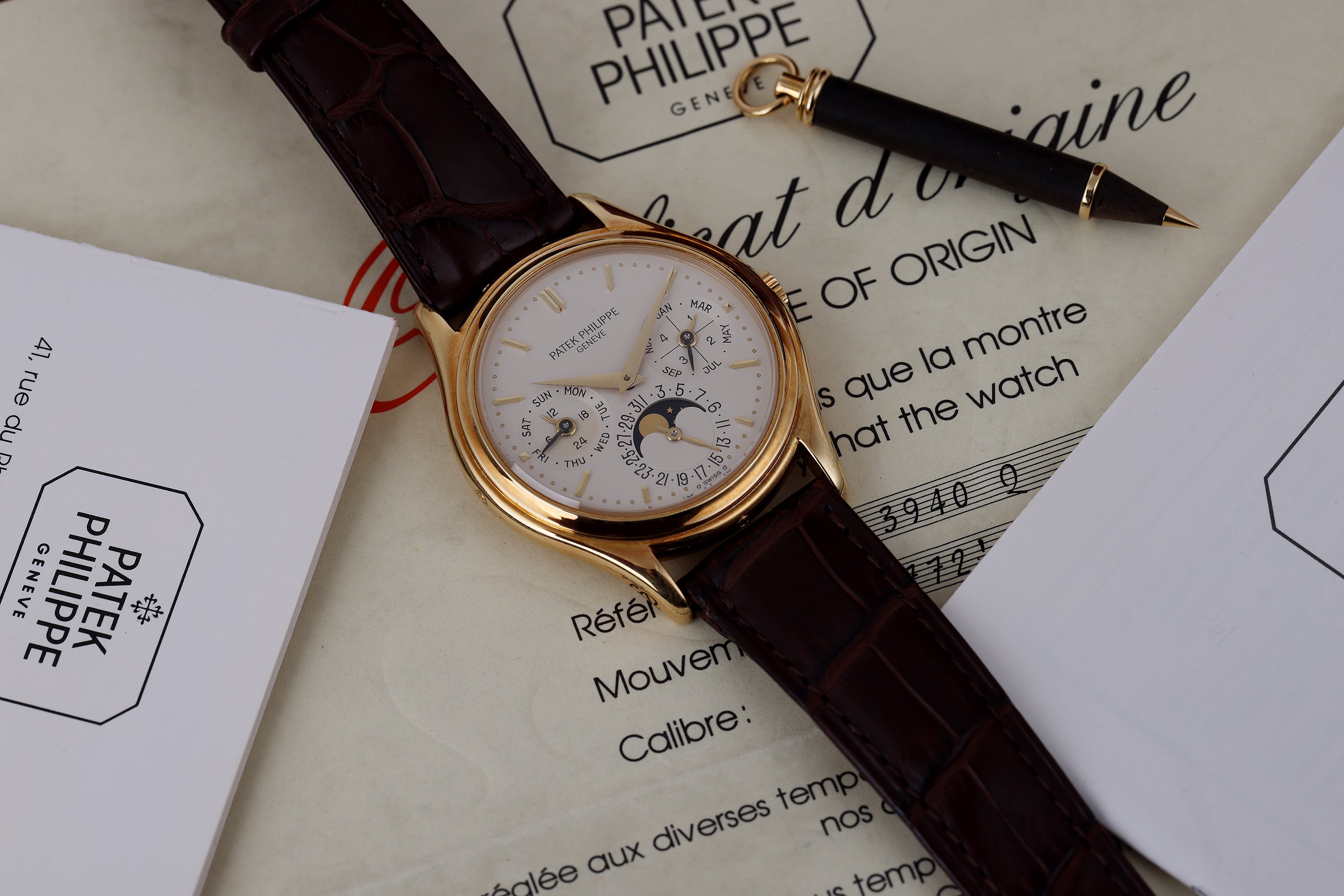 Patek Philippe Perpetual Calendar | REF. 3940 | “2nd Series” | 18k Yellow Gold | Box & Papers | 1990