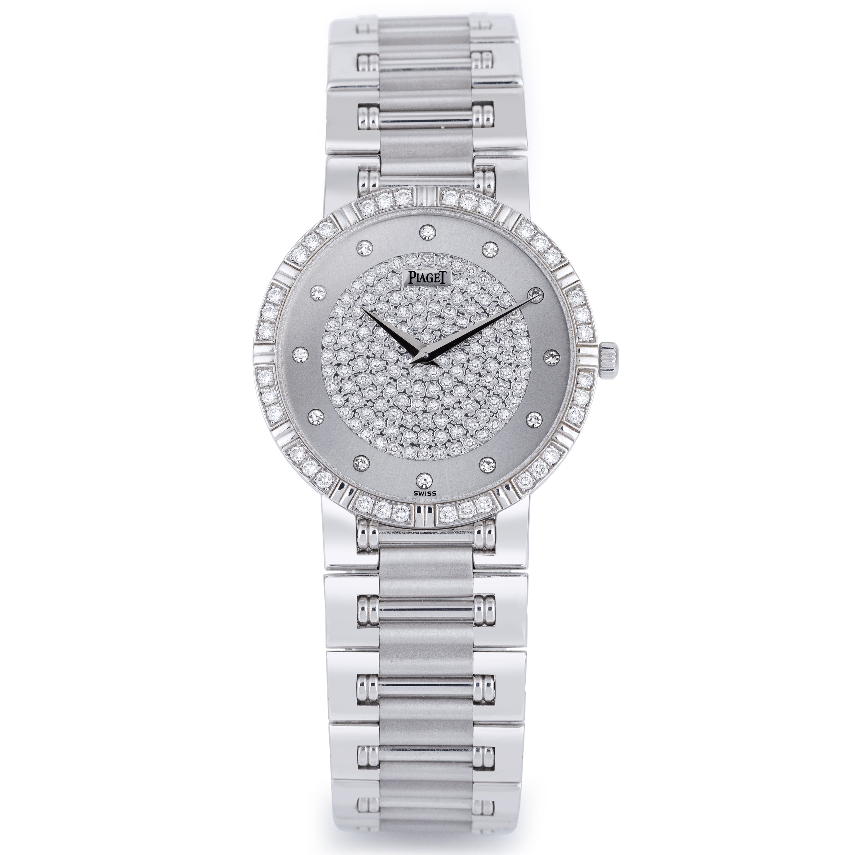 Piaget Dancer Mecanique | REF. 94024 K81 | 18k White Gold | 31.5mm | Diamond Dial & Bezel | Manual Wind | 1990's