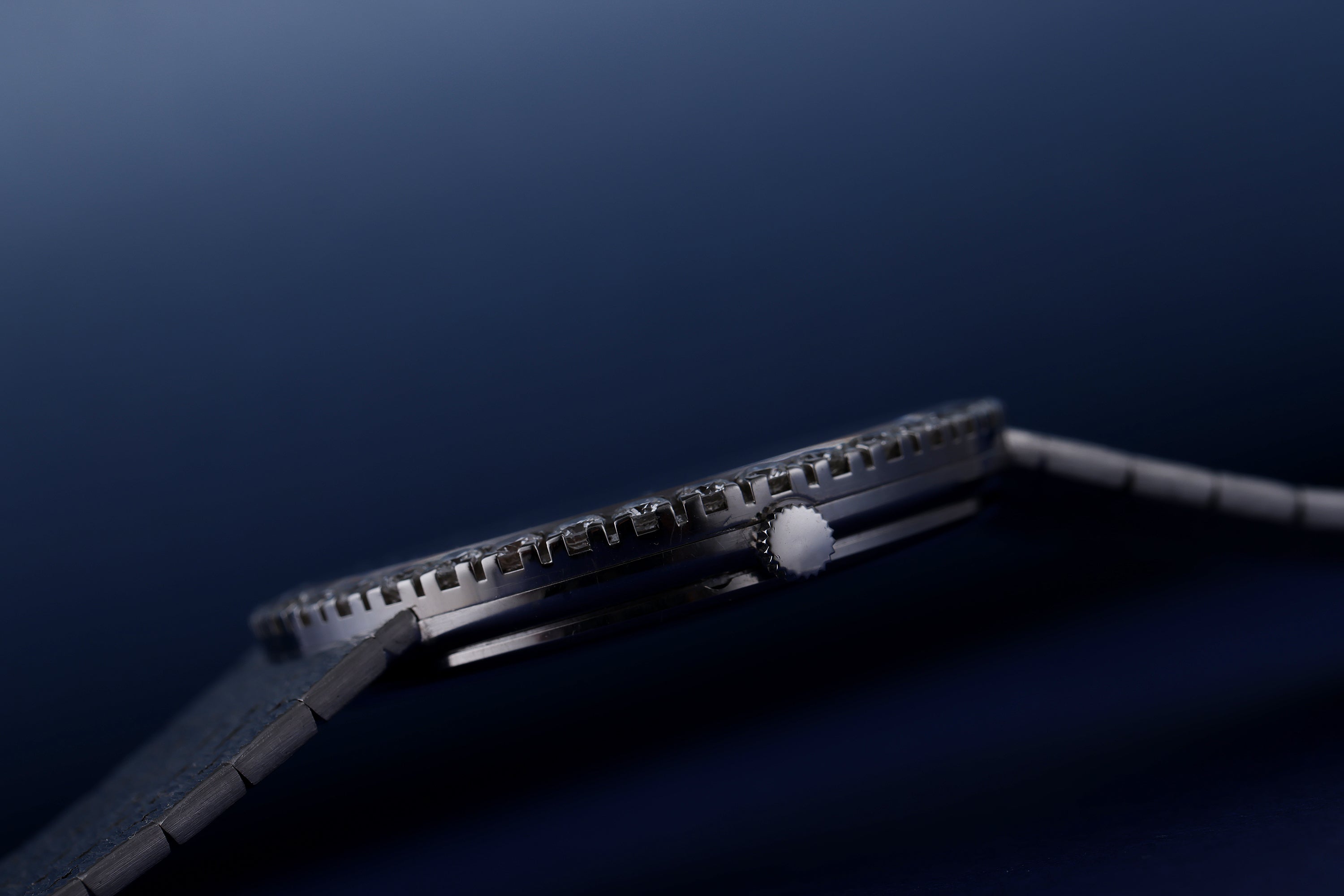 Piaget Vintage Wristwatch | REF. 12161 A6 | Blue Diamond 'Qaboos' Dial | Diamond Bezel | 18k White Gold | Circa 1990's