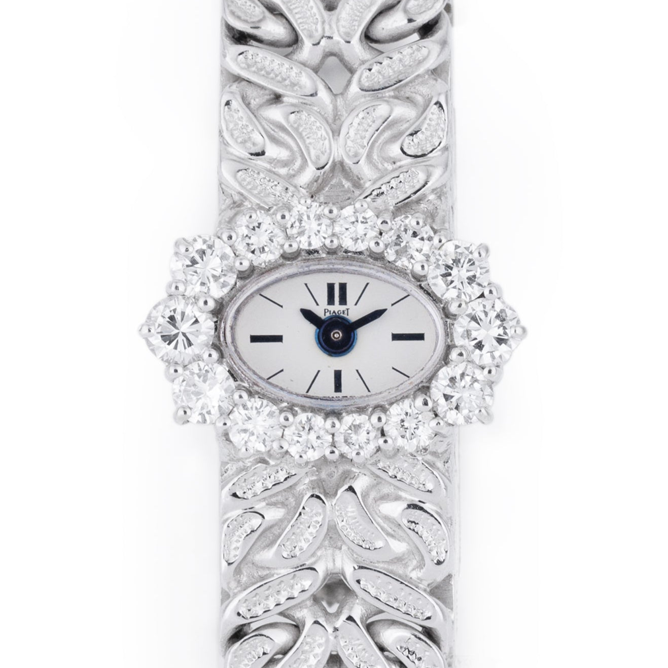 Piaget 1960's Watch | Diamond Bezel | 18k White Gold | 15.5mm | Manual Wind