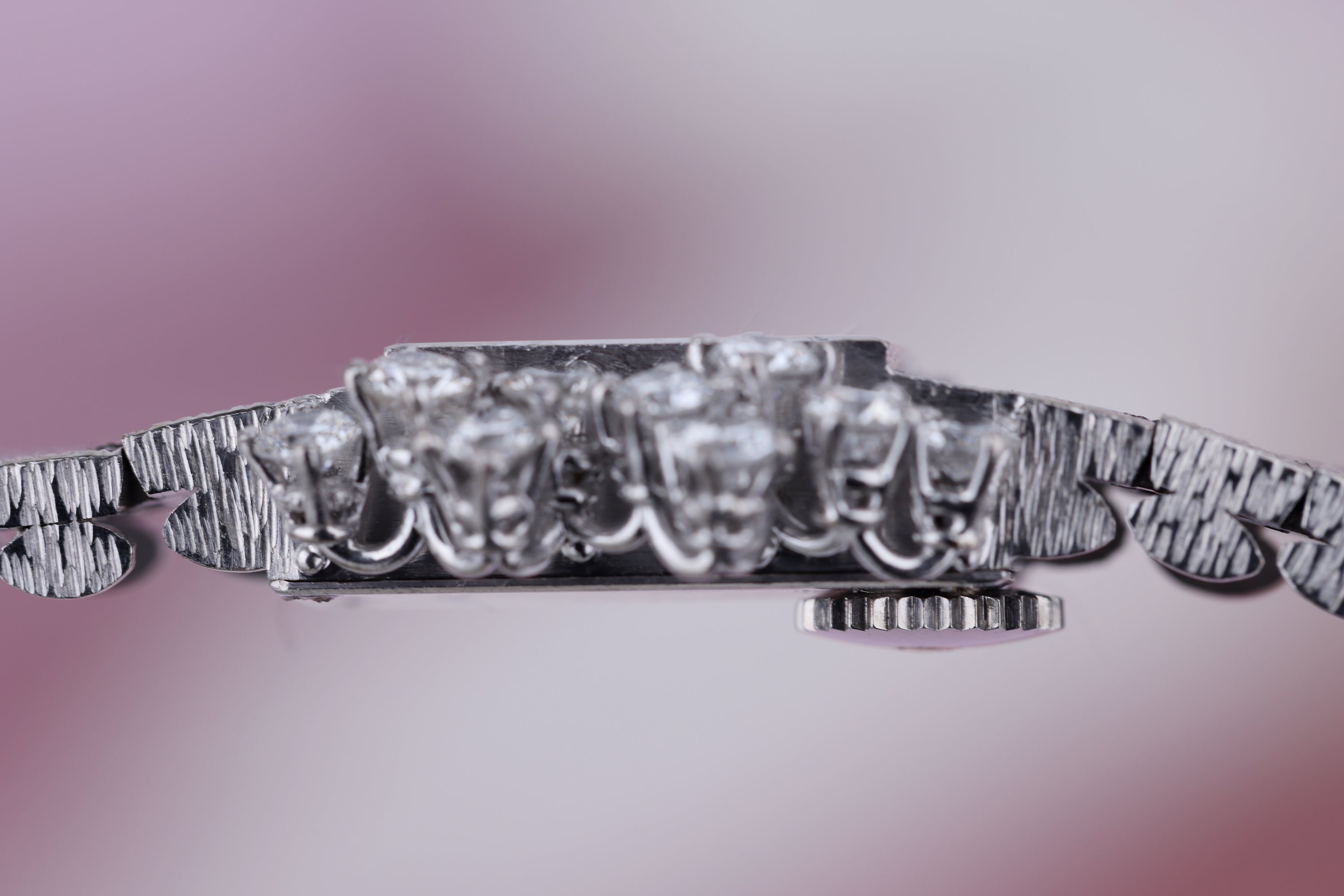Piaget 1970's Ladies Watch | Diamond Side Bezel | 18k White Gold | 18mm | Manual Wind