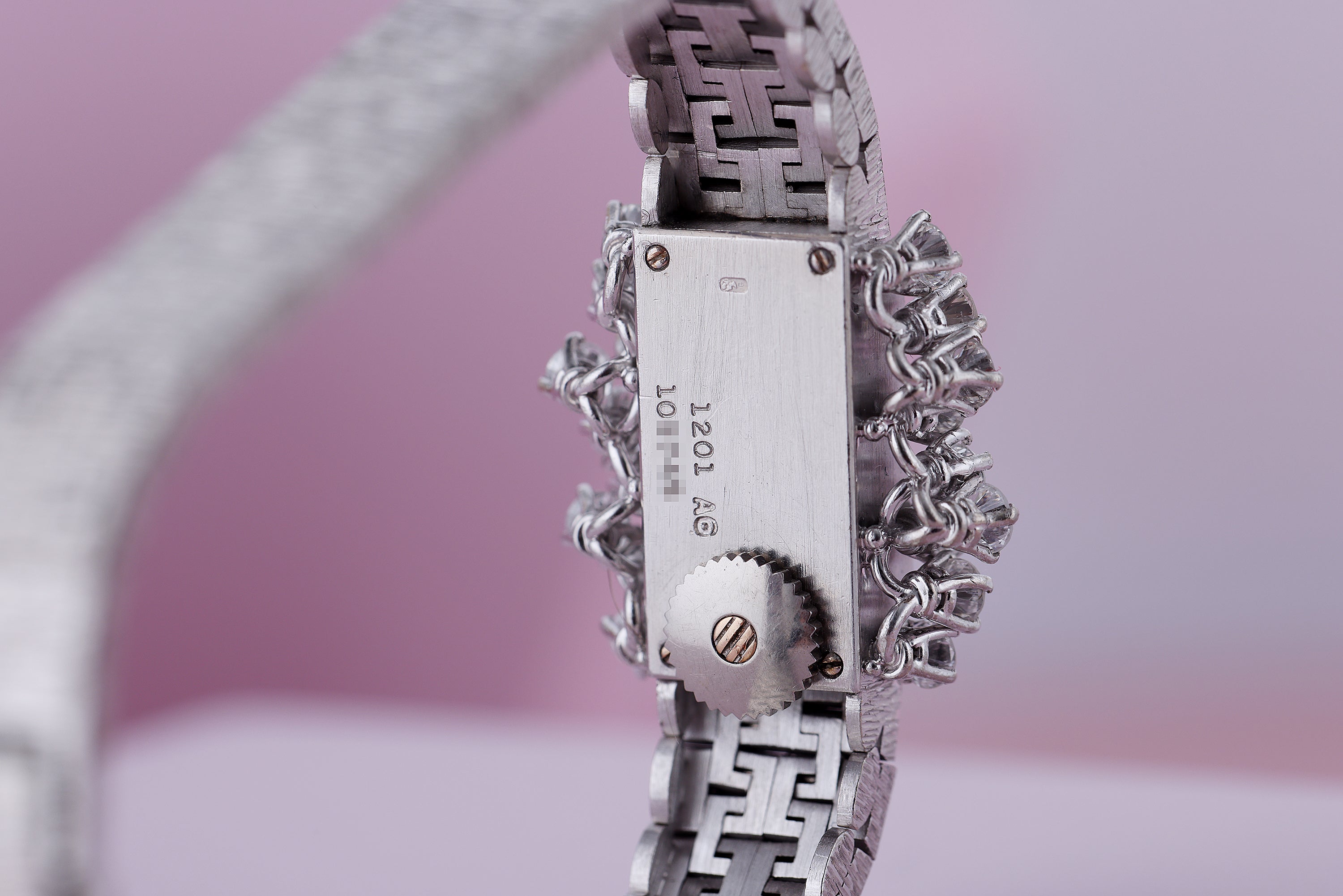 Piaget 1970's Ladies Watch | Diamond Side Bezel | 18k White Gold | 18mm | Manual Wind